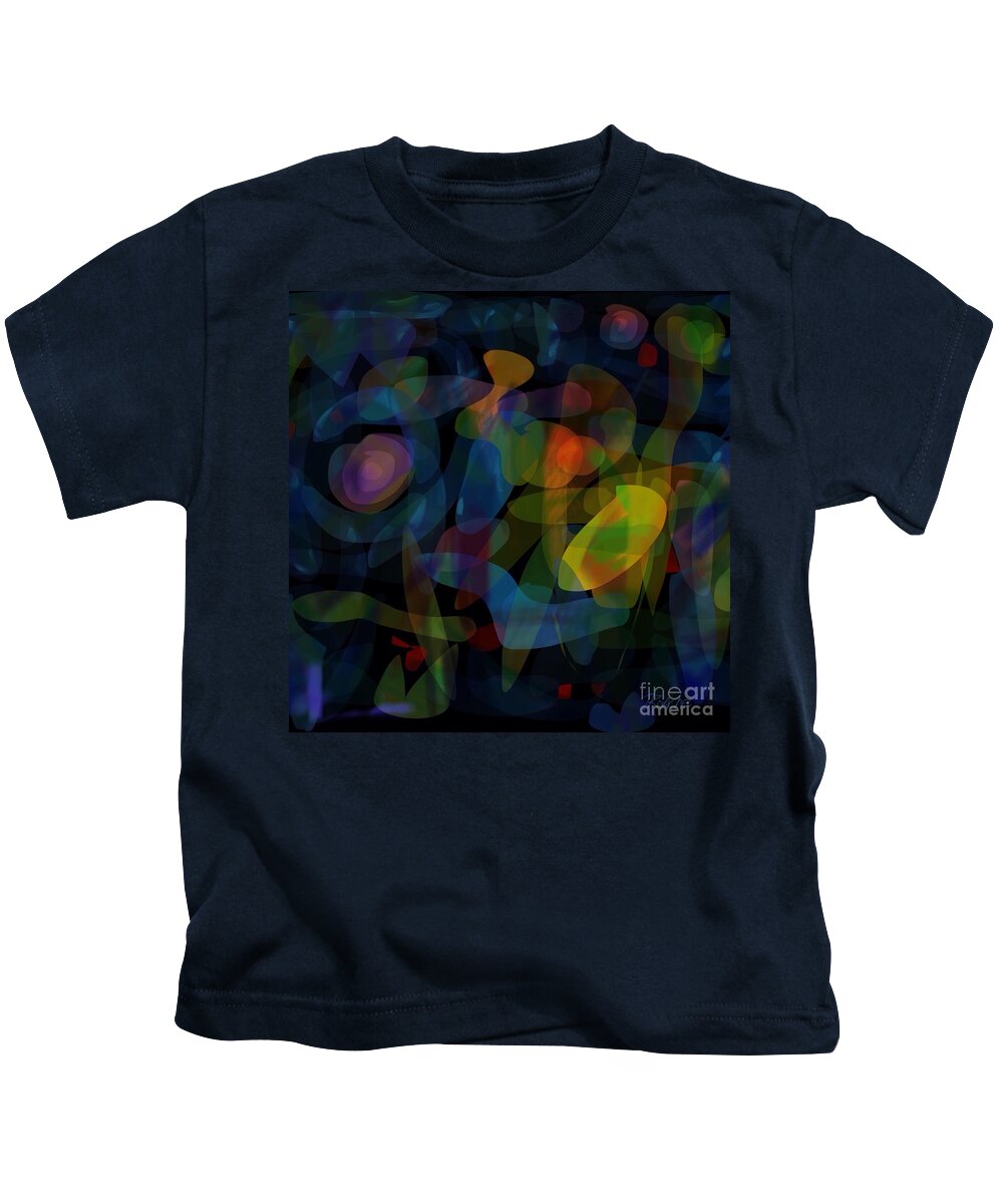 Abstract Kids T-Shirt featuring the digital art Flying Saucer by Joe Roache