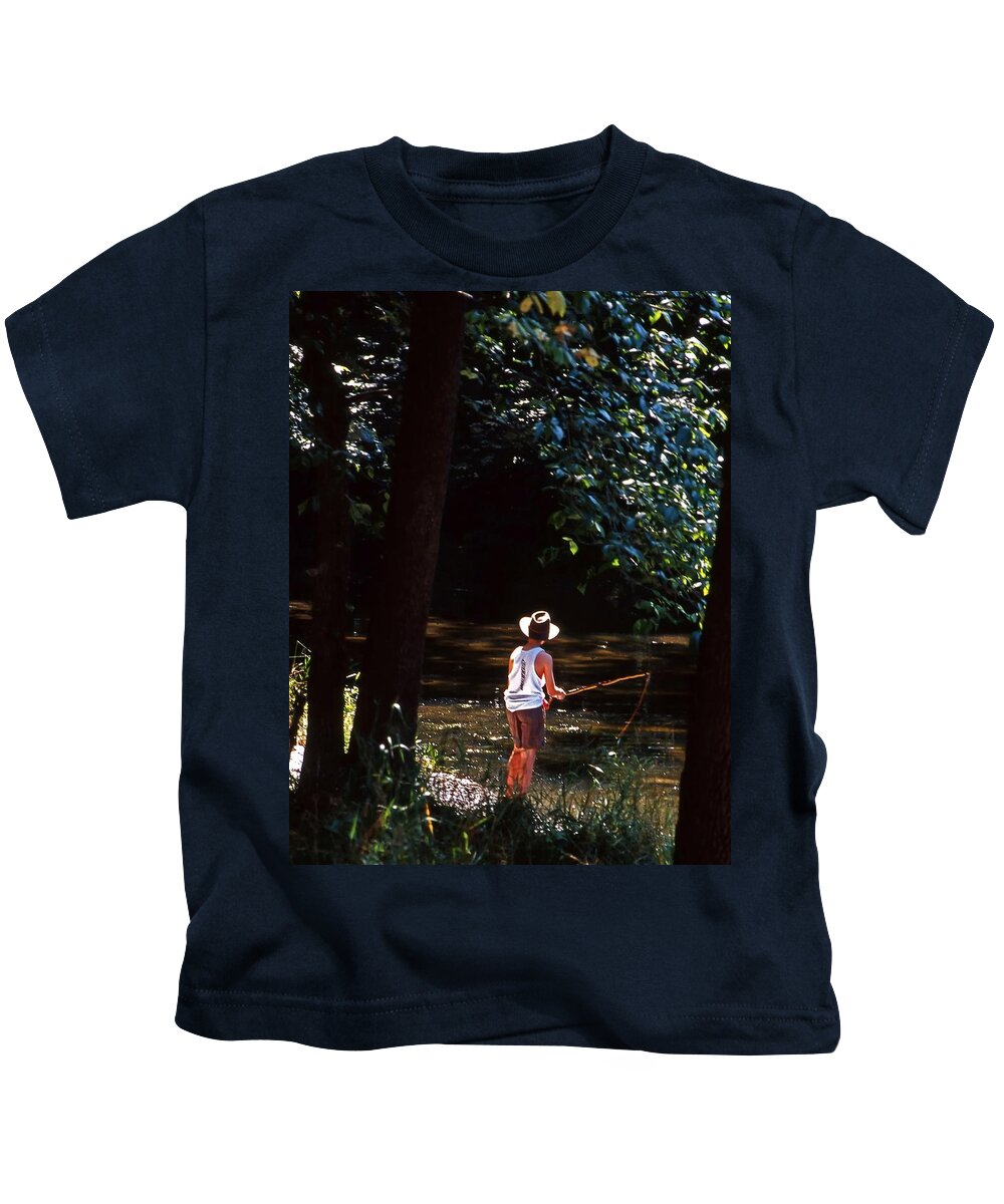Summer Kids T-Shirt featuring the photograph Gone fishin' by Bill Jonscher