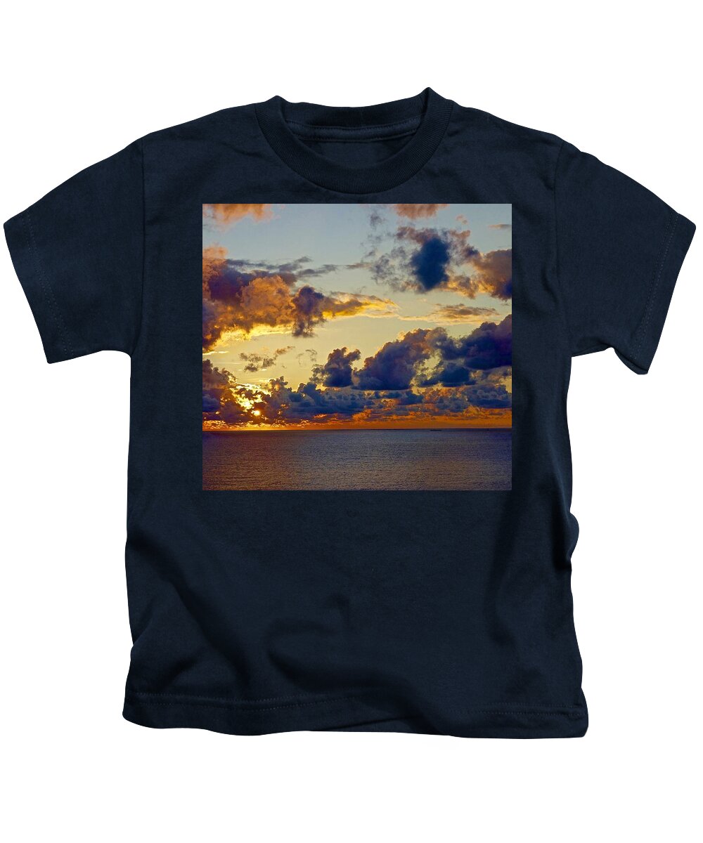 Sunrise Kids T-Shirt featuring the photograph Good Morning AC by Joan Reese