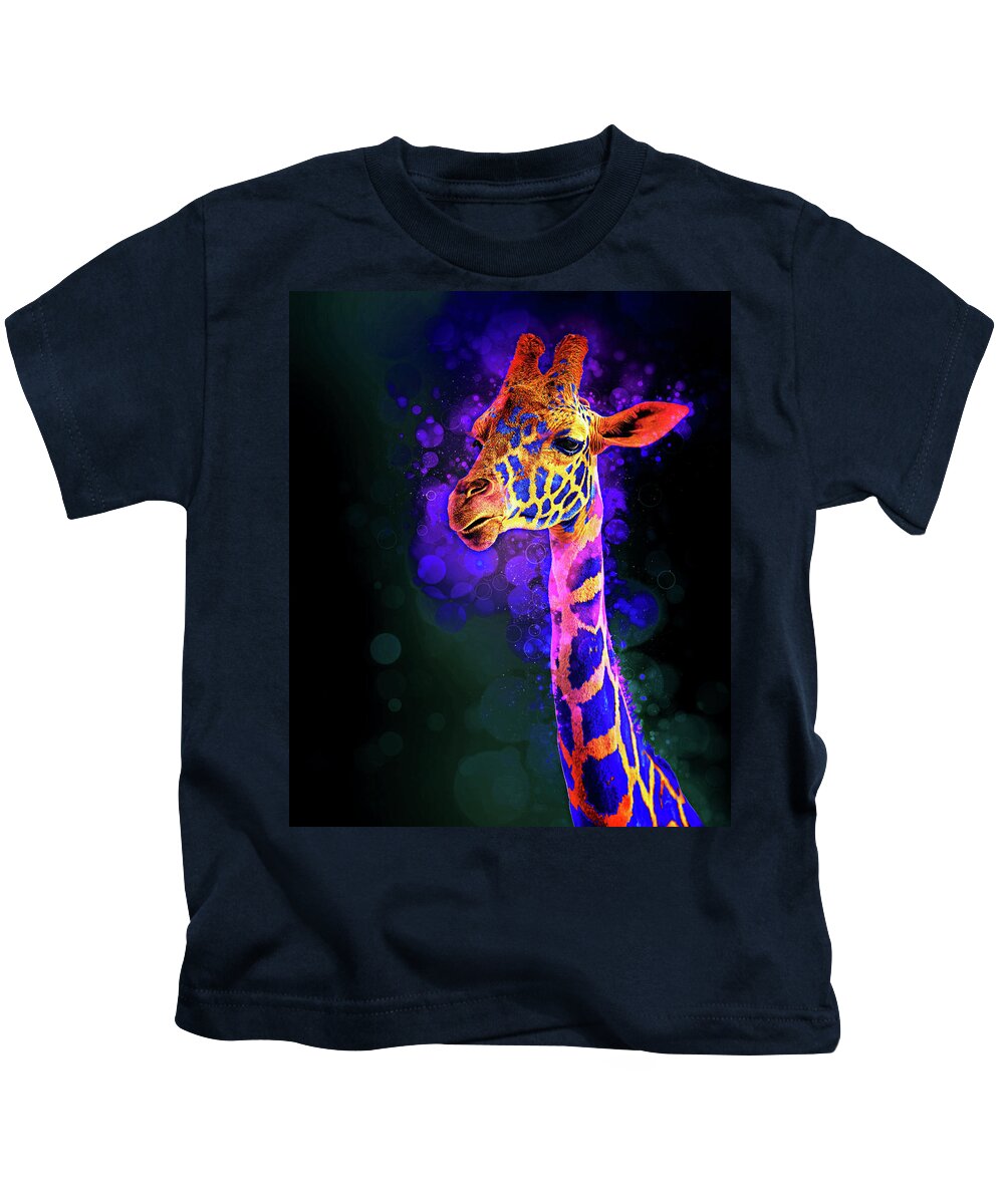 Animal Kids T-Shirt featuring the photograph I Dreamt a Giraffe by James Sage