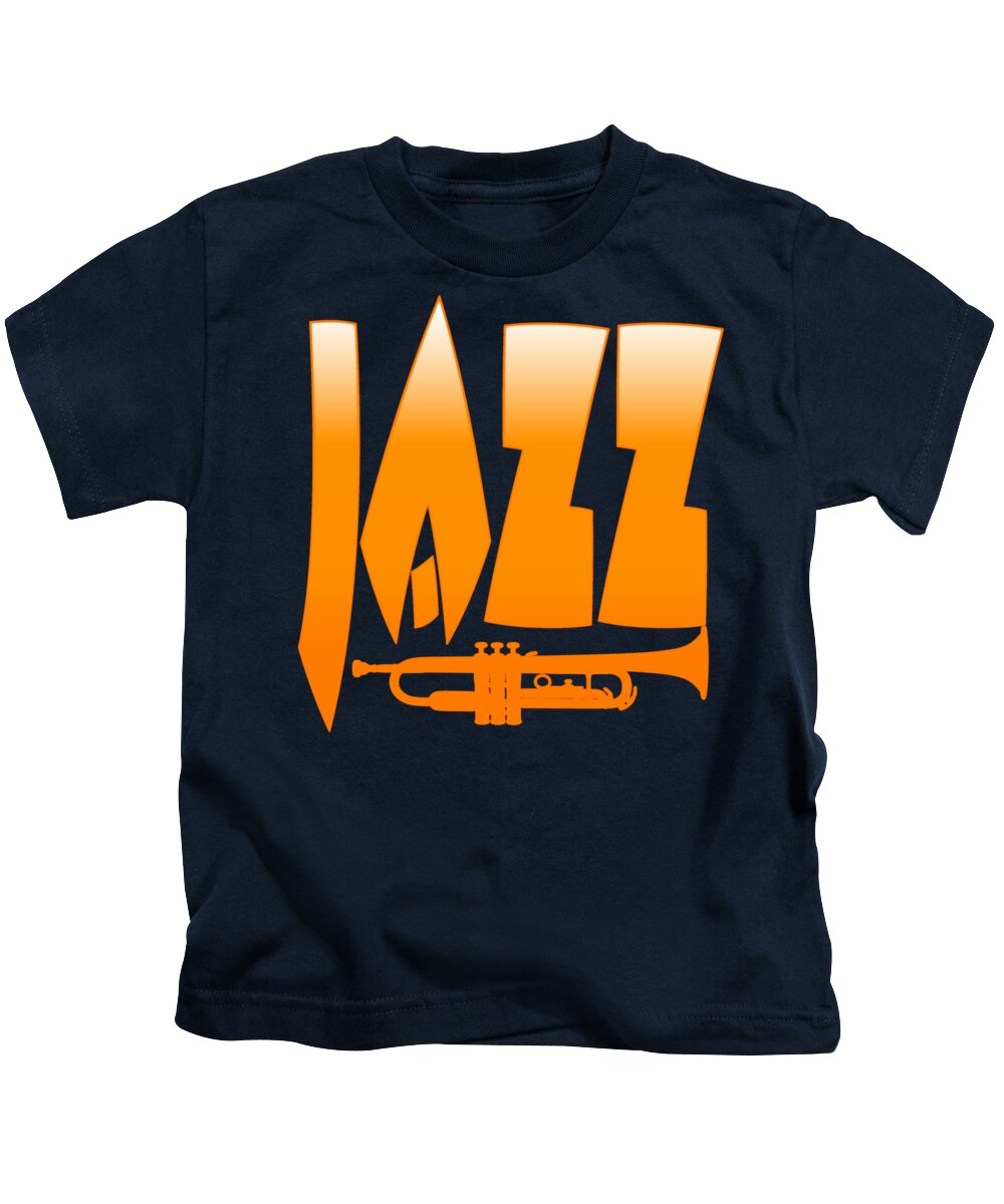 Jazz Kids T-Shirt featuring the digital art Jazz by David G Paul