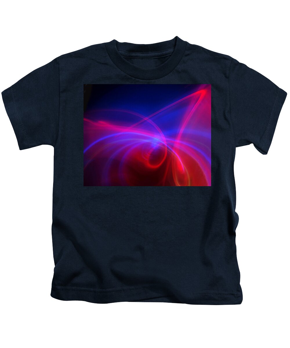 Light Kids T-Shirt featuring the photograph Light Swirl by Frances Miller