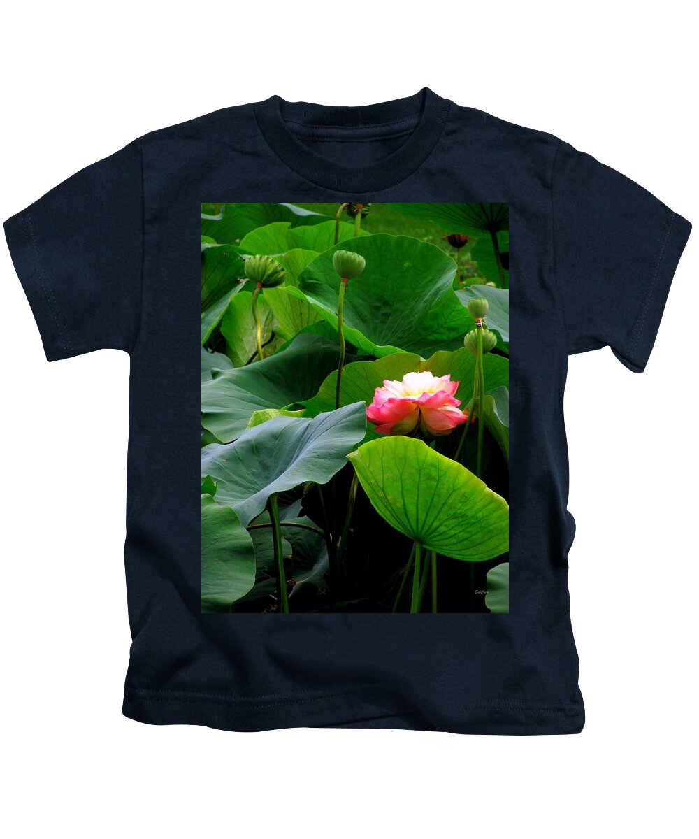 Lotus Kids T-Shirt featuring the photograph Lotus Forms by Deborah Crew-Johnson