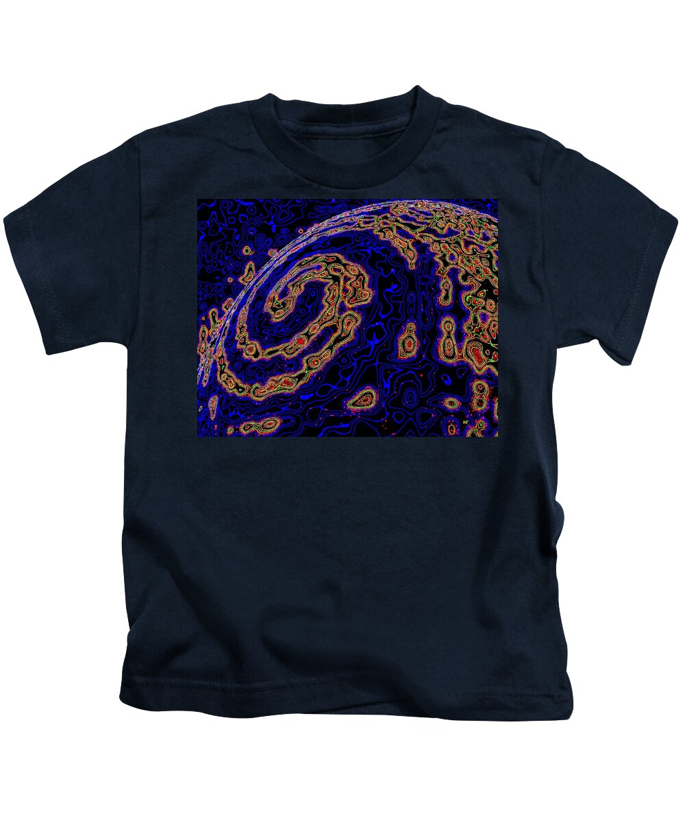 Micro Planet Kids T-Shirt featuring the digital art Micro Planet by Will Borden