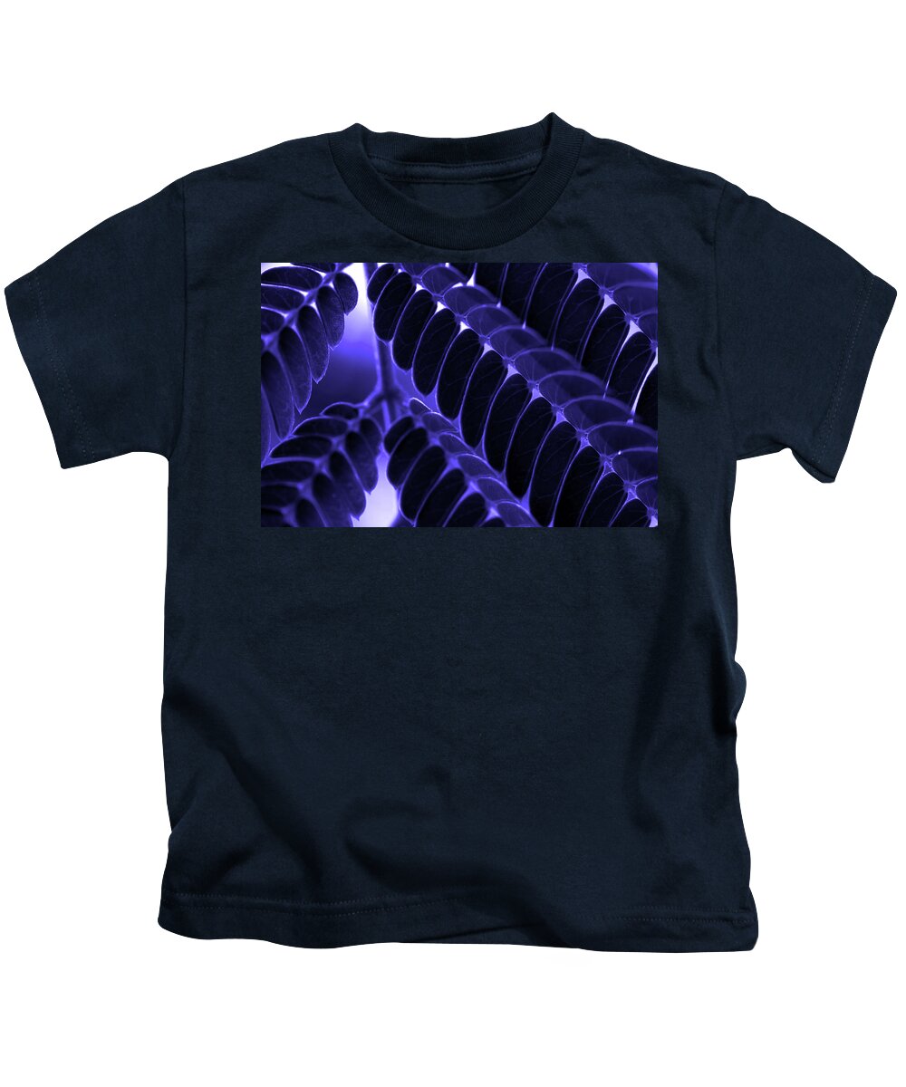 Mimosa Kids T-Shirt featuring the photograph Mimosa Leaf Abstract 2 by Mike Eingle