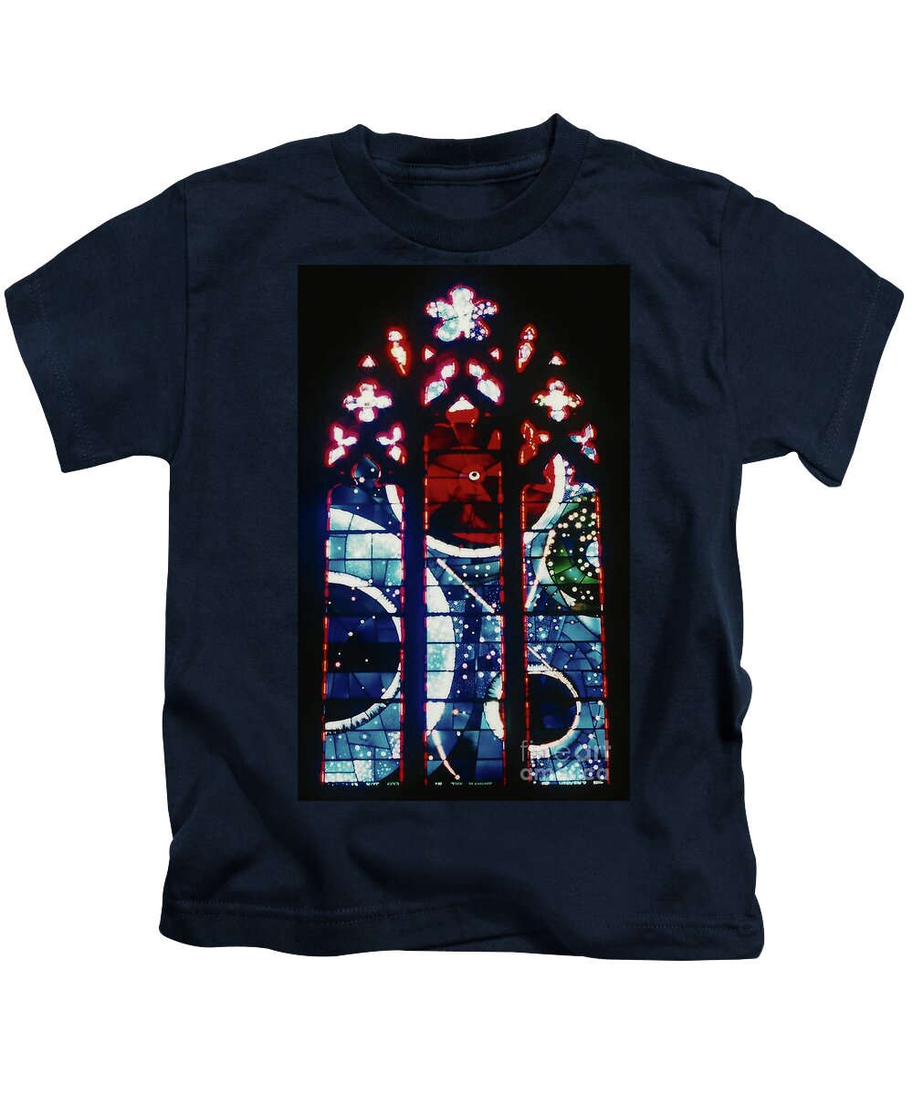 National Cathedral Kids T-Shirt featuring the photograph Moon Rock in Space Window by D Hackett