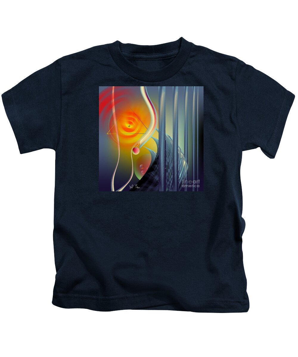 Morning Kids T-Shirt featuring the digital art Morning Prayer 2 by Leo Symon