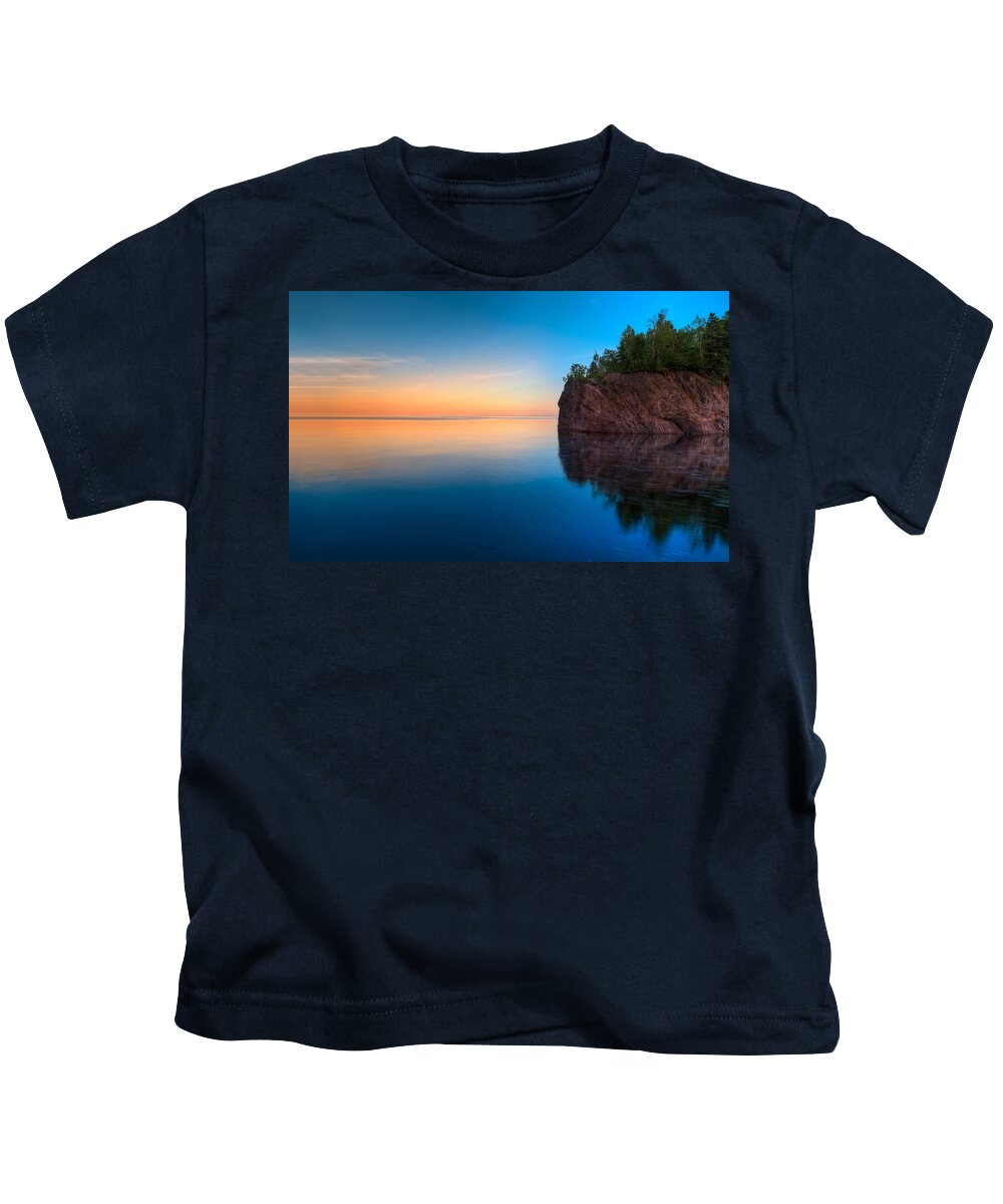 Minnesota Kids T-Shirt featuring the photograph Mouth Of The Baptism River Minnesota by Steve Gadomski
