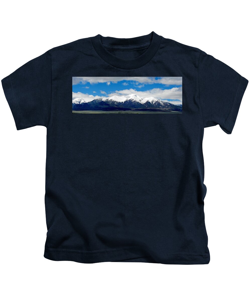 Collegiate Peaks. Kids T-Shirt featuring the photograph Mt. Princeton Colorado by Dawn Key