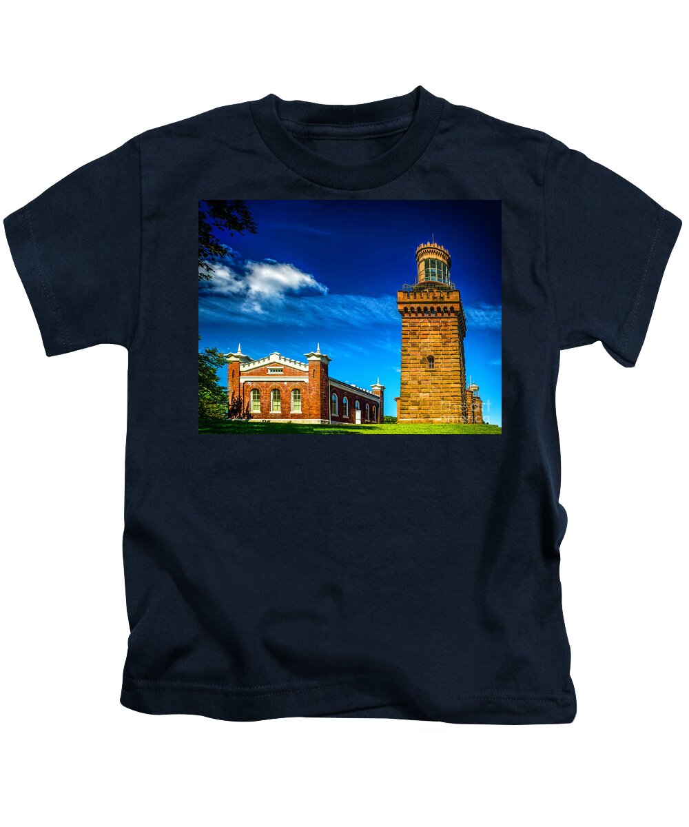 Navesink Kids T-Shirt featuring the photograph Navesink Lights in New Jersey by Nick Zelinsky Jr