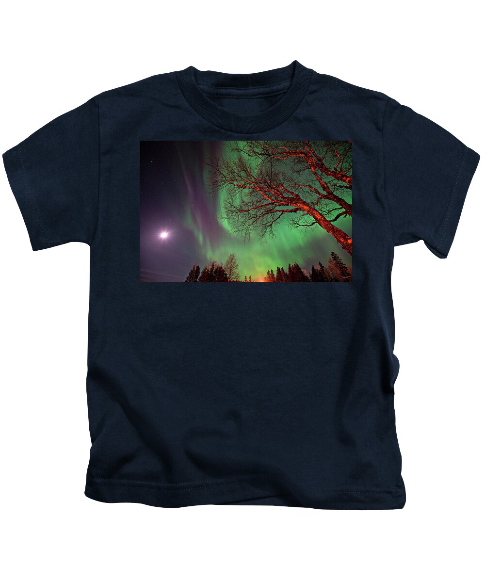Colors Kids T-Shirt featuring the photograph Spirits of the Night #2 by Doug Gibbons