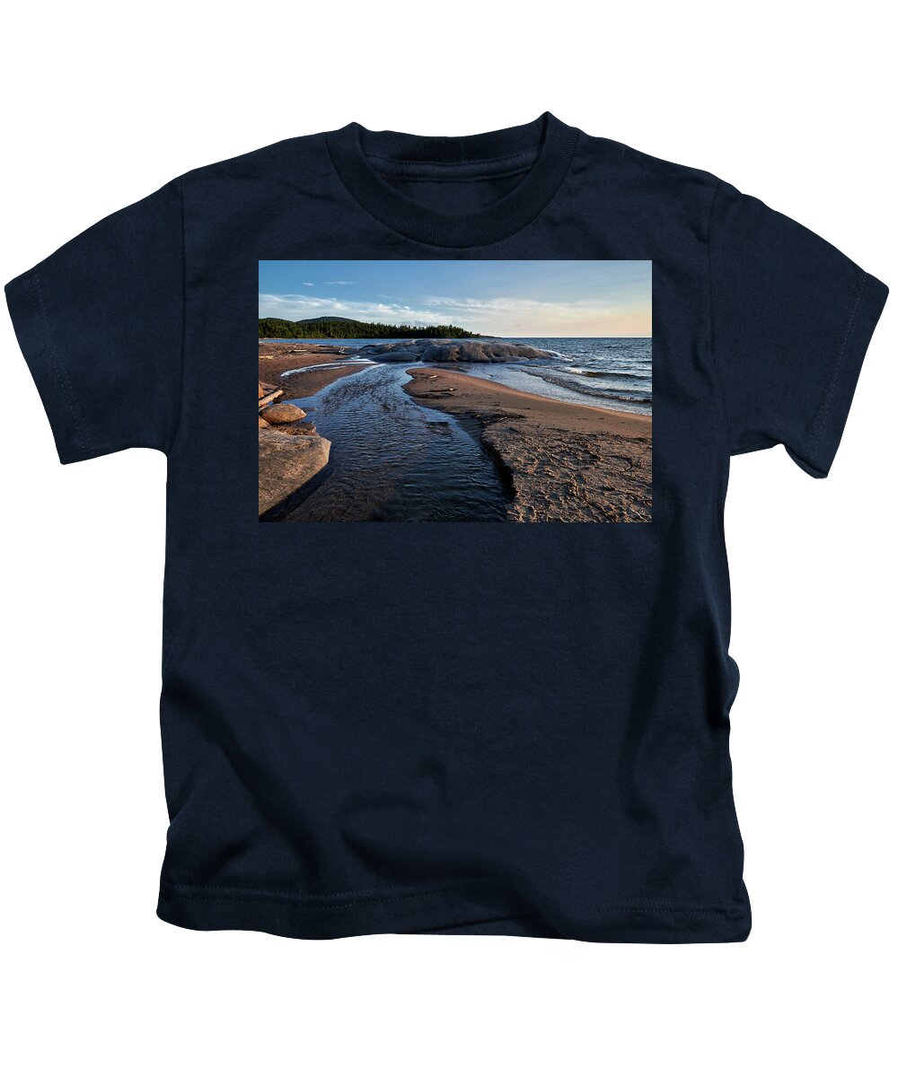 Neys Kids T-Shirt featuring the photograph Neys Delta by Doug Gibbons