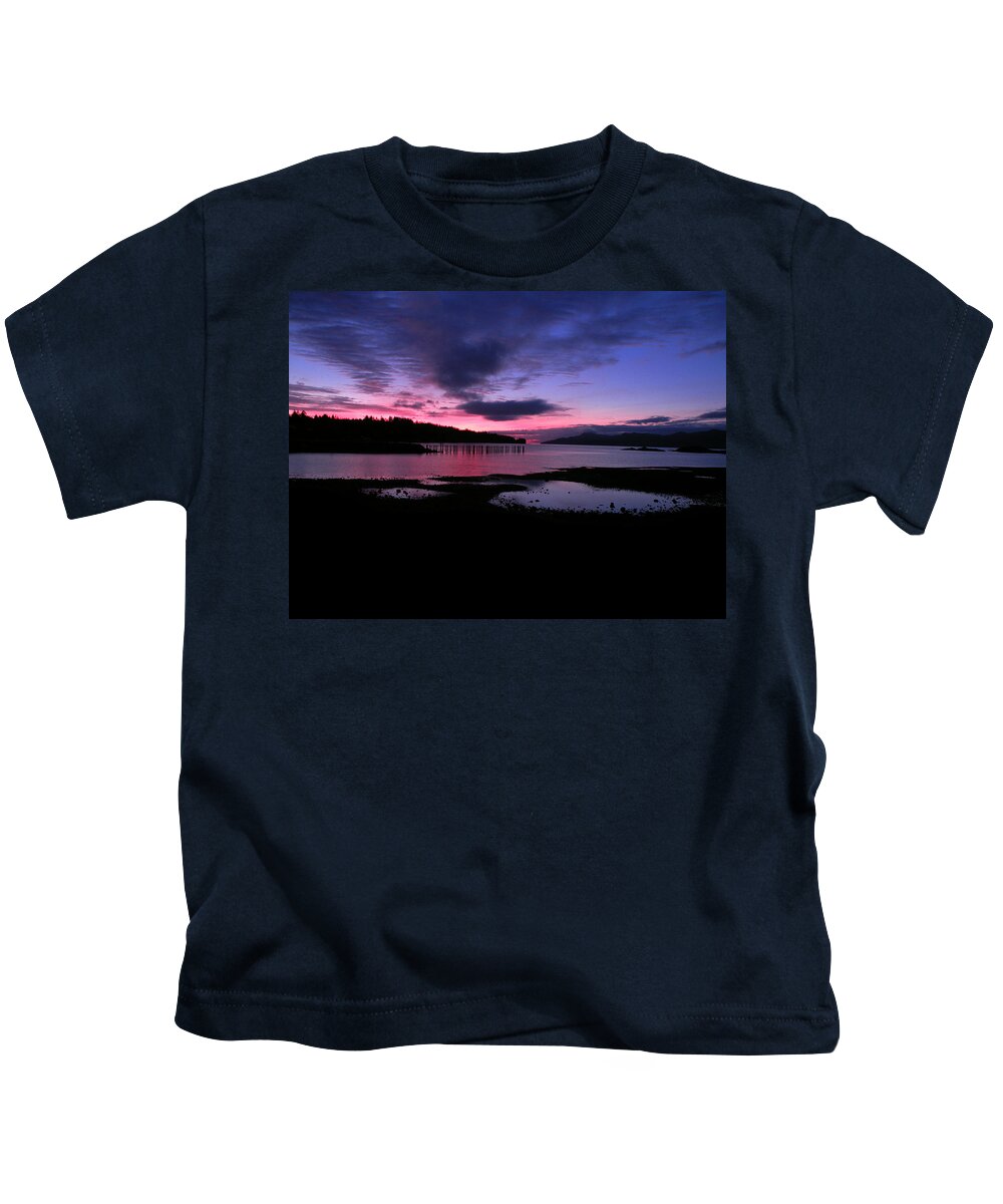Pink Dawn Kids T-Shirt featuring the photograph Pink Dawn by Micki Findlay