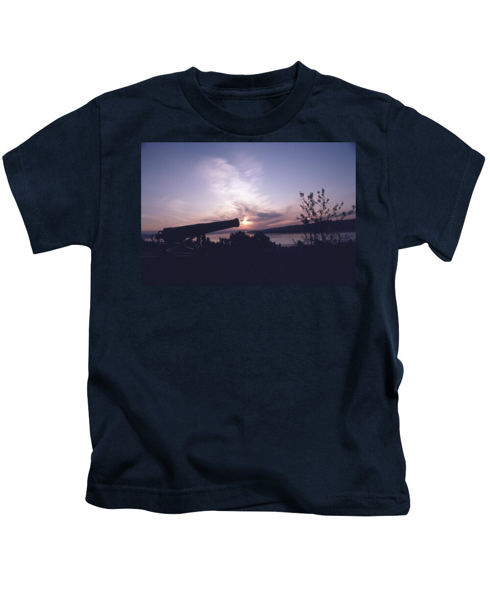 Photo Decor Kids T-Shirt featuring the photograph Putting Up the Sun by Steven Huszar