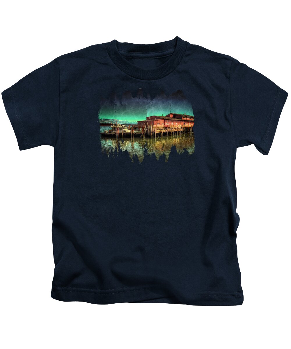 River Pilot Kids T-Shirt featuring the photograph River Pilot Station by Thom Zehrfeld