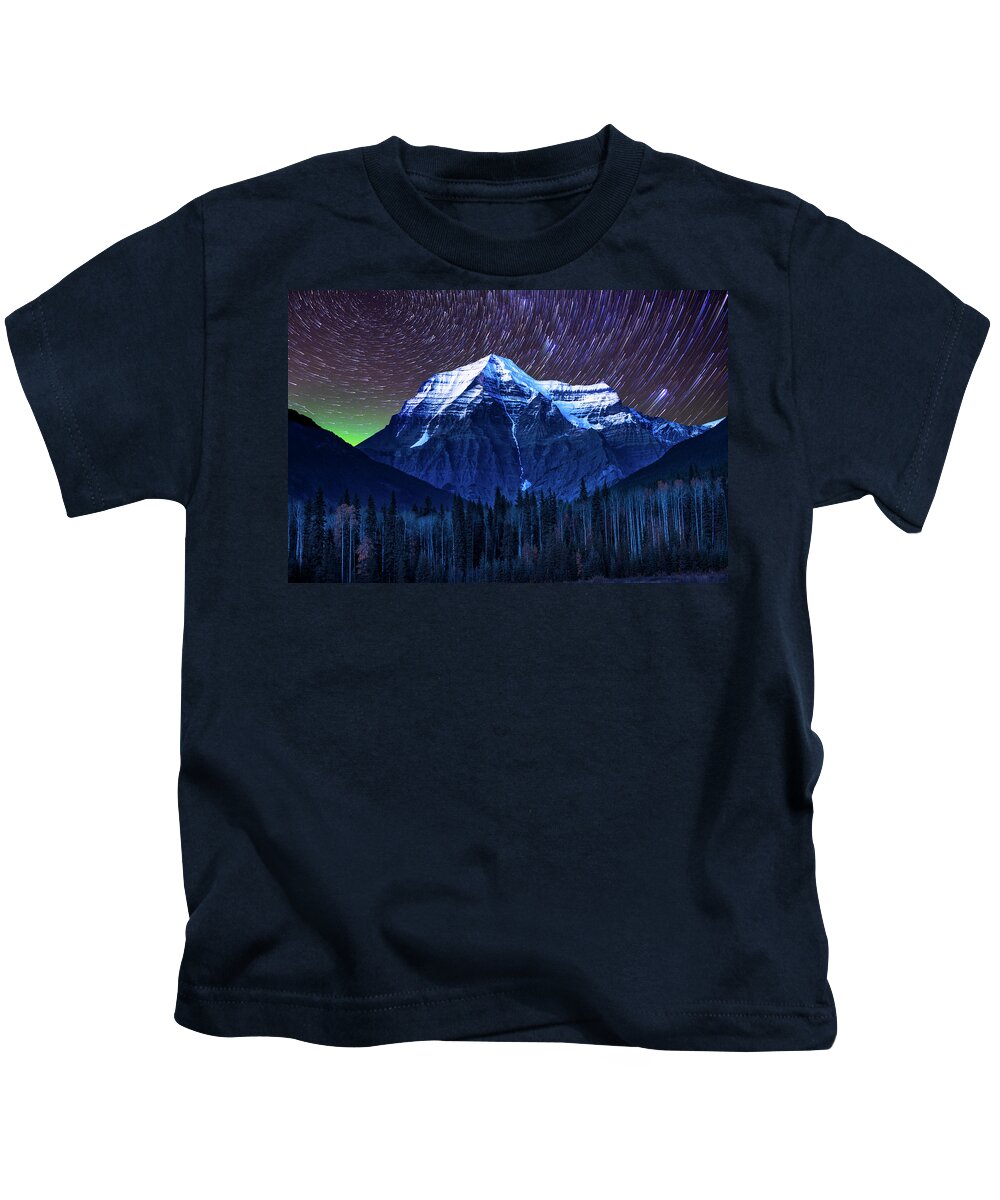 Alberta Kids T-Shirt featuring the photograph Robson Stars by John Poon