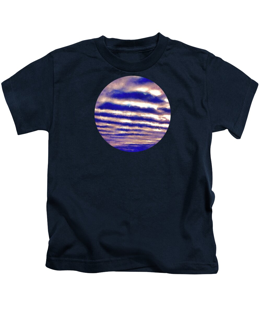 Clouds Kids T-Shirt featuring the photograph Rows of Clouds by Phil Perkins