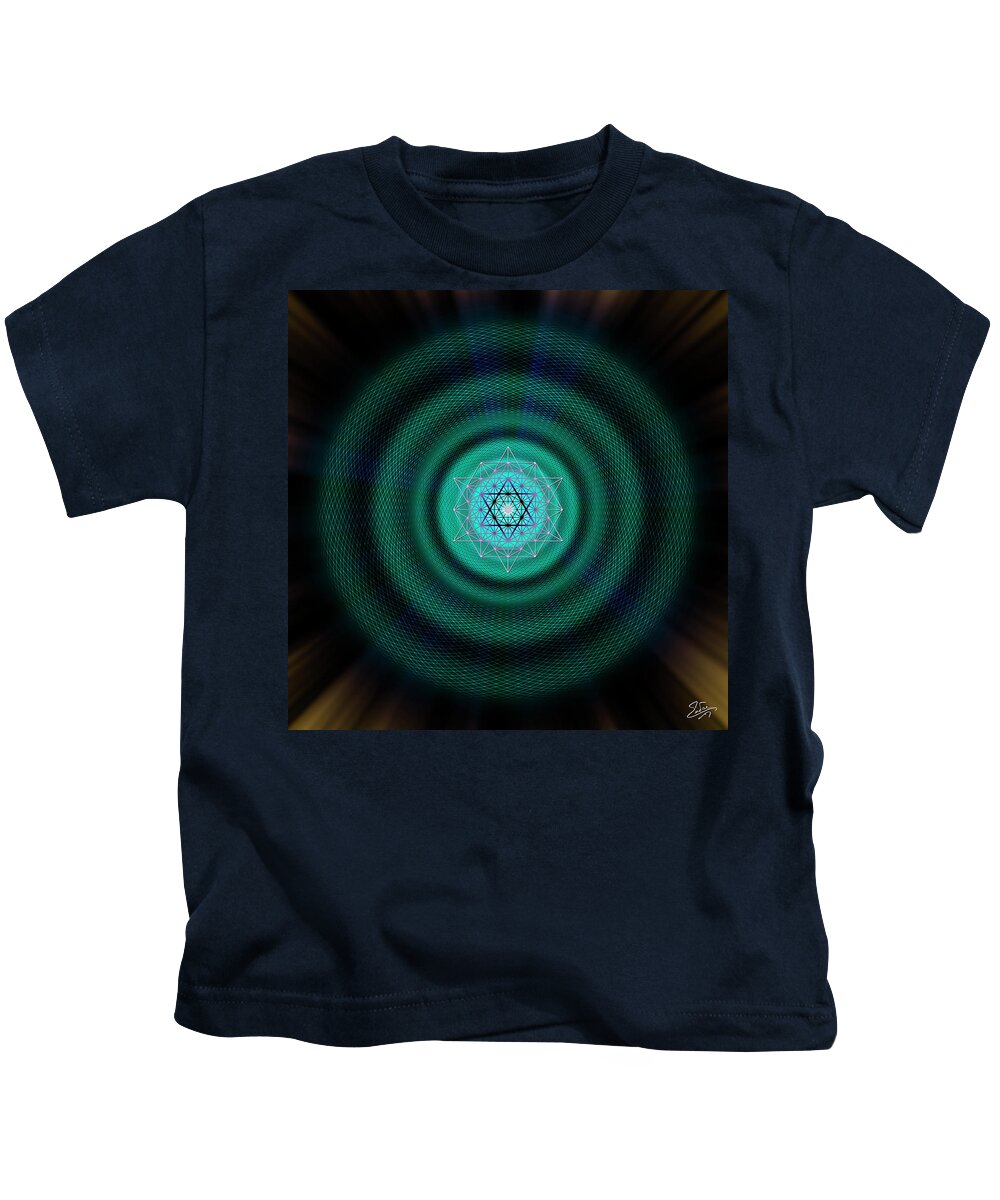 Endre Kids T-Shirt featuring the photograph Sacred Geometry 651 by Endre Balogh