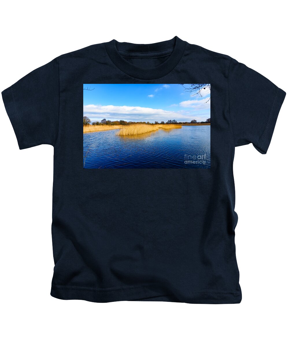 Landscape Kids T-Shirt featuring the photograph Somerset levels by Colin Rayner