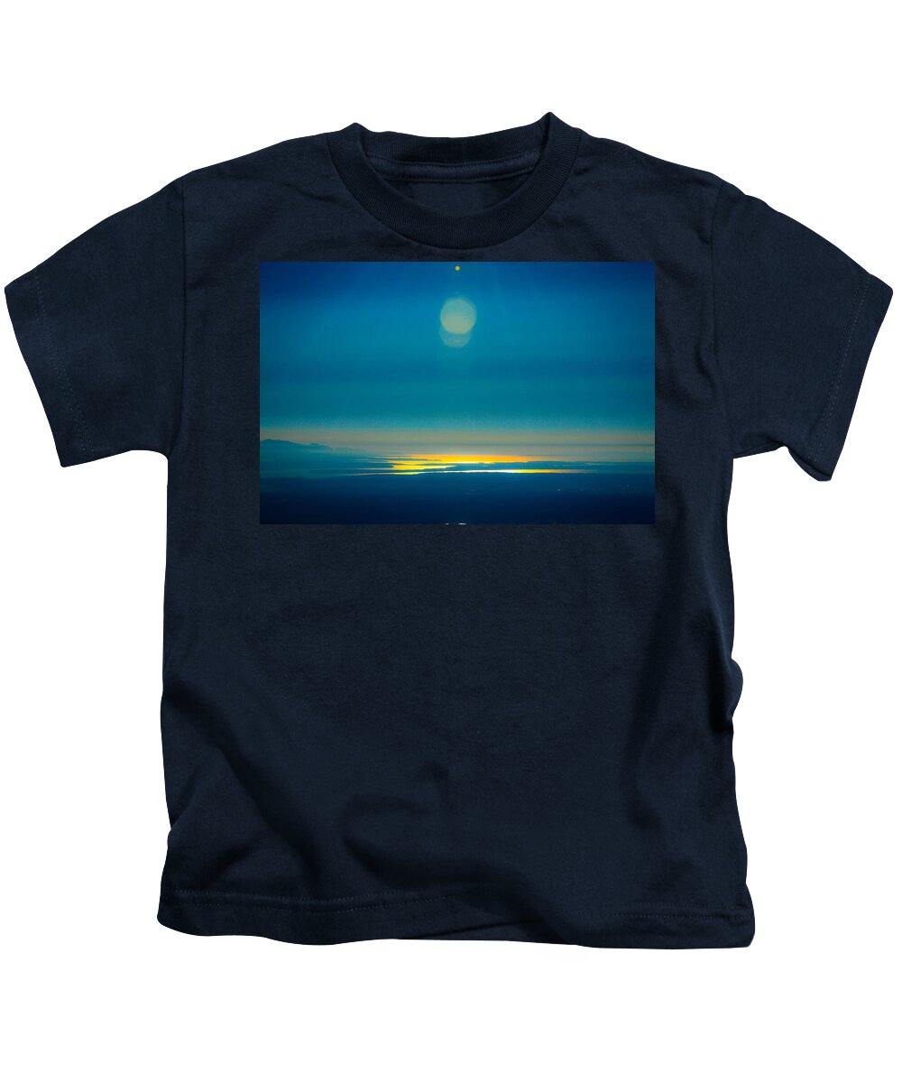 Sky Kids T-Shirt featuring the photograph Sun going down on the Sound by Brian O'Kelly