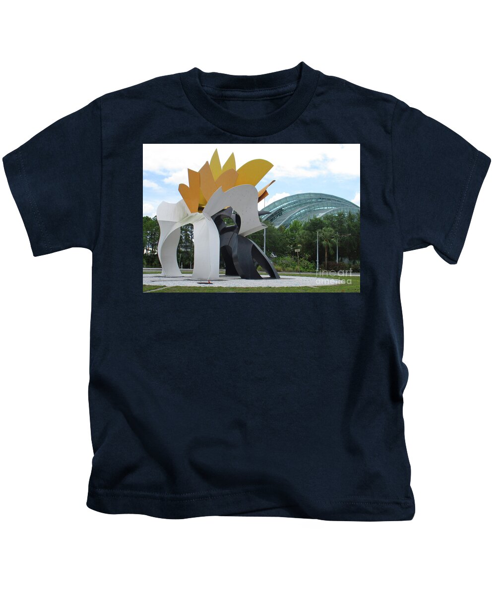 Tampa Kids T-Shirt featuring the photograph Tampa Sculpture 7 by Randall Weidner