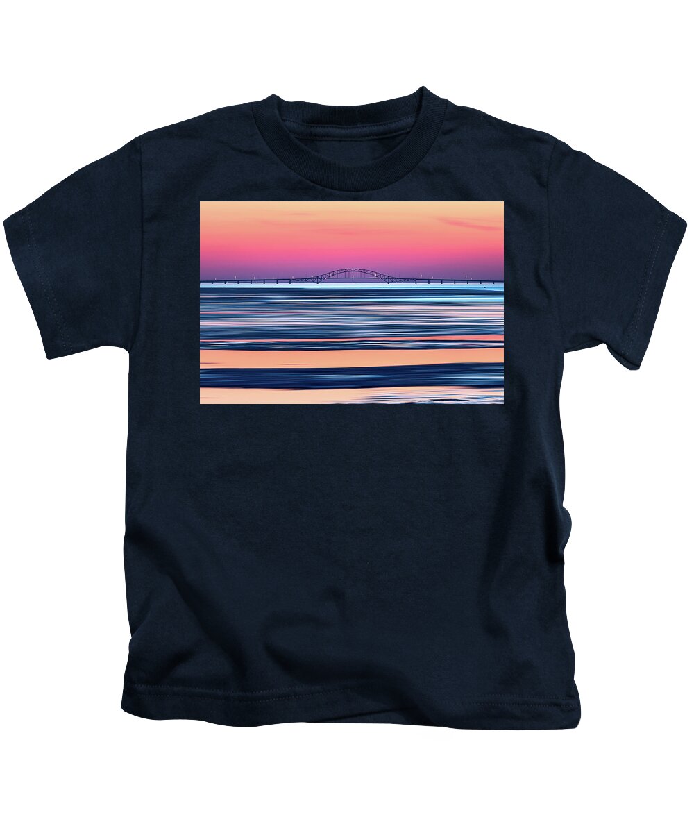 Colors Kids T-Shirt featuring the photograph The Colors Under The Bridge by John Randazzo