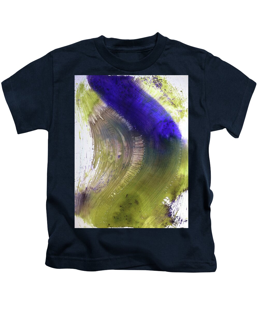 Painting Kids T-Shirt featuring the painting Ton-Leiter by Petra Rau