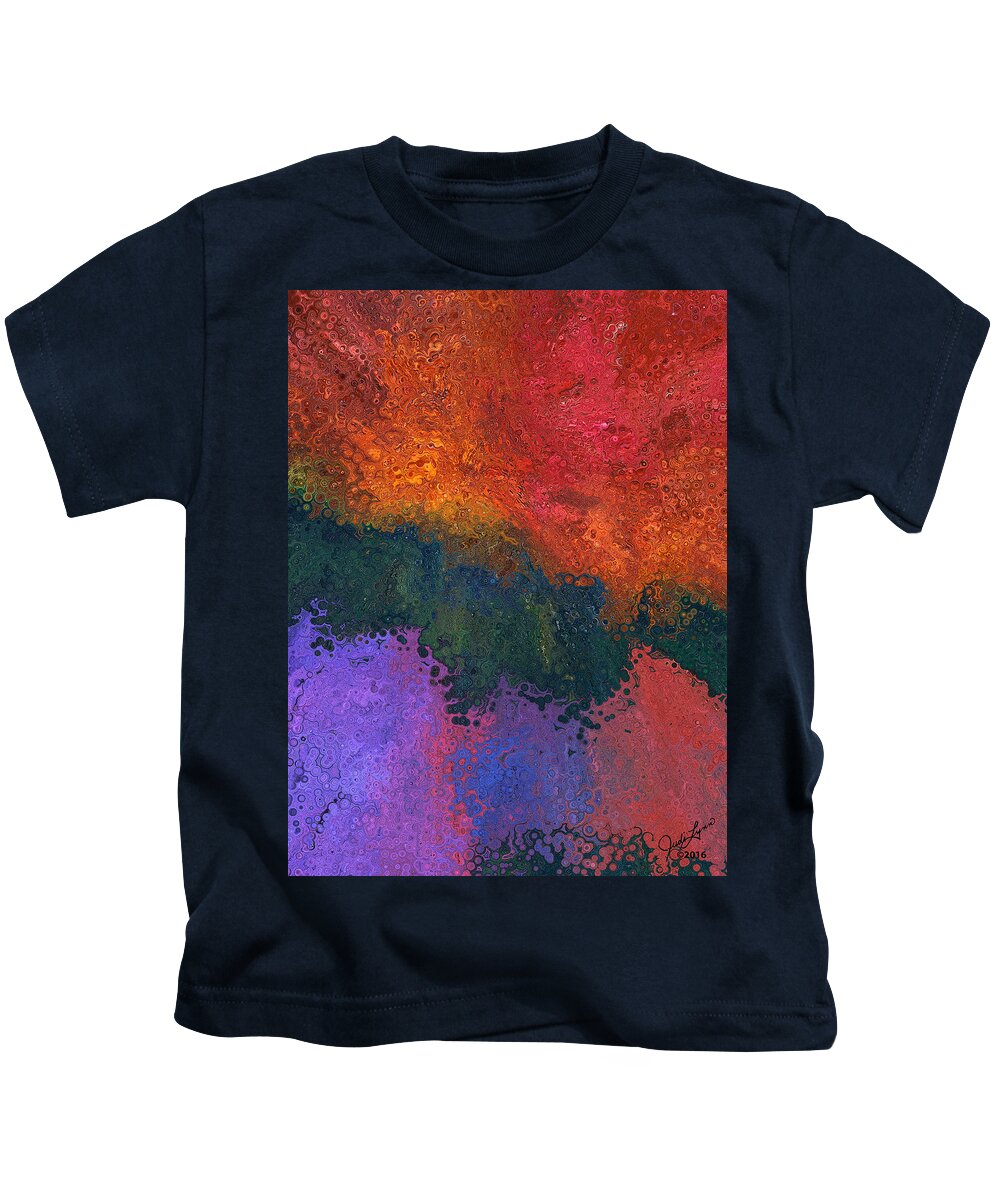 Verge Kids T-Shirt featuring the digital art Verge 2 by Judi Lynn