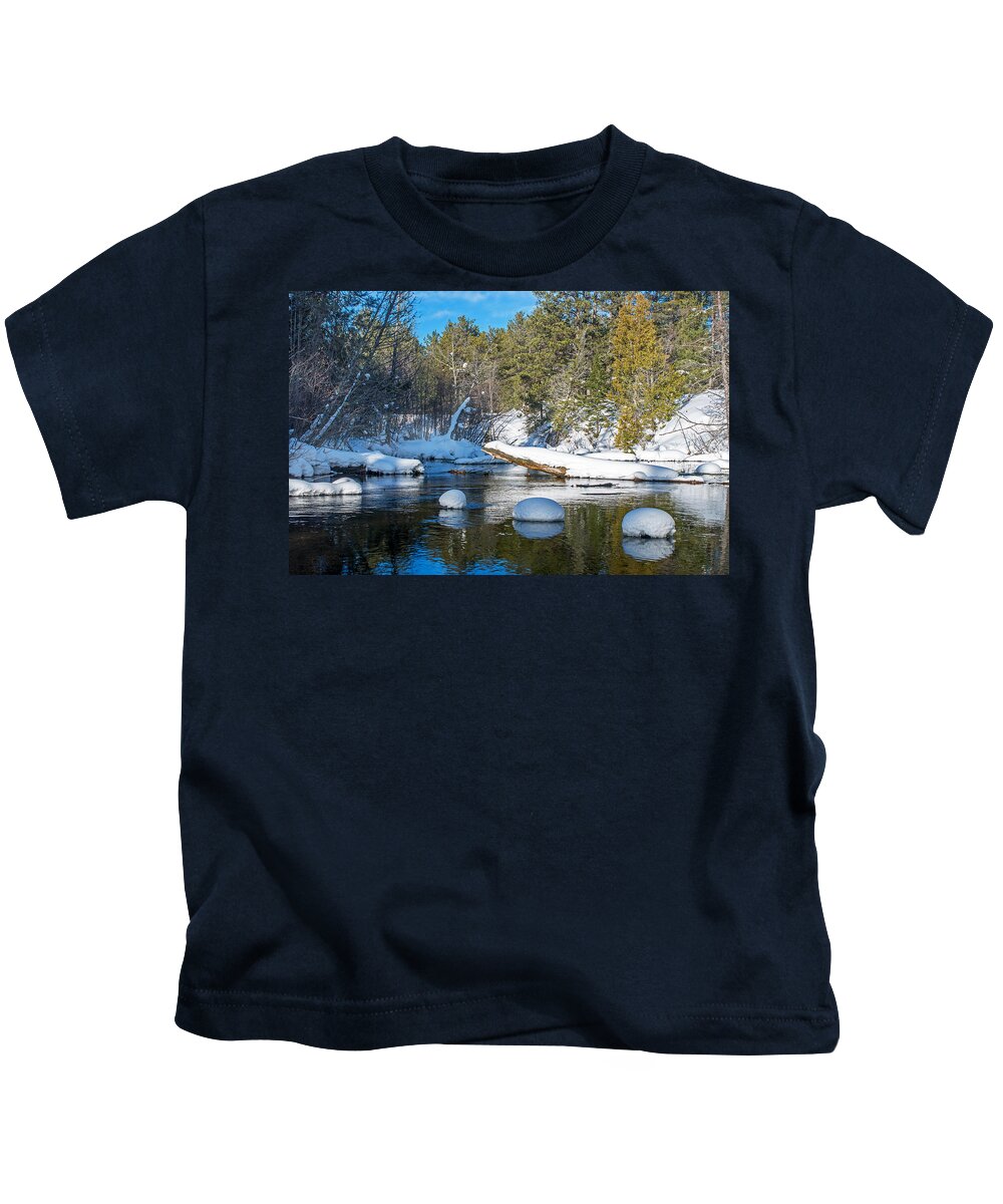 Winter Kids T-Shirt featuring the photograph Winter Blues by Gary McCormick