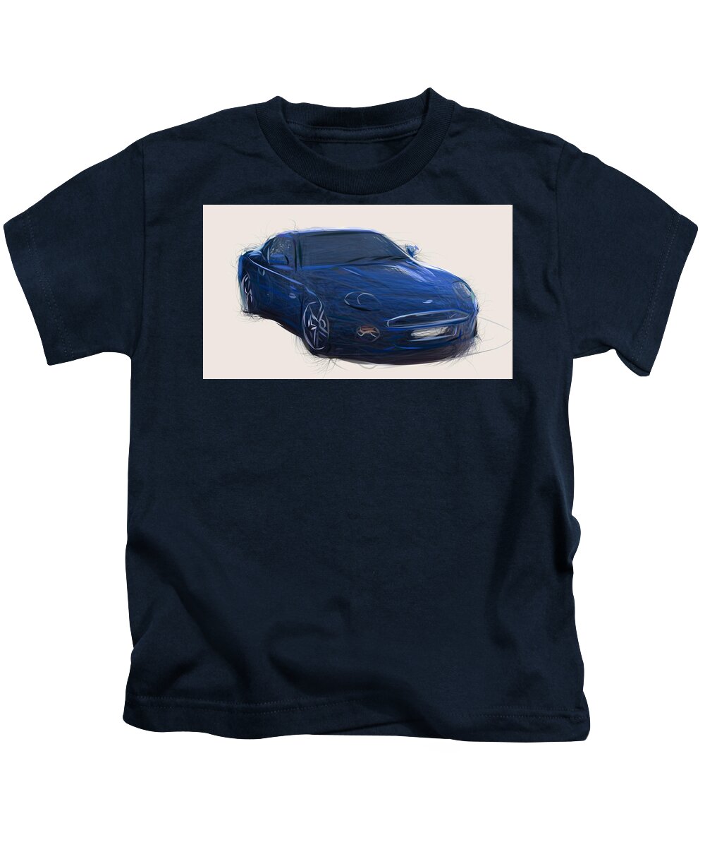 Aston Martin DB7 Coupe 1994 Retro Style Kids Car T-Shirt 