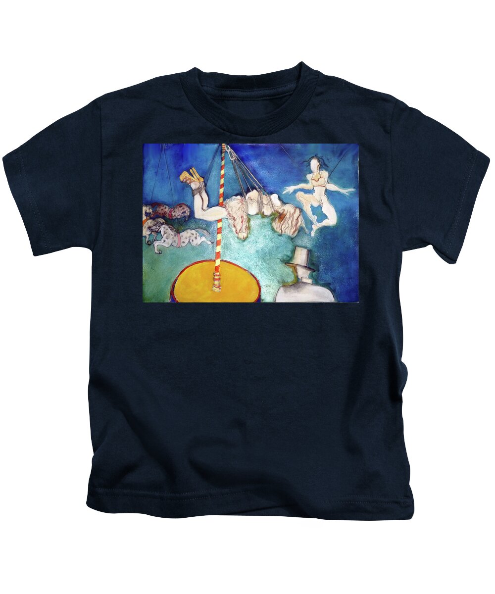 Circus Kids T-Shirt featuring the painting Big Top by Carolyn Weltman