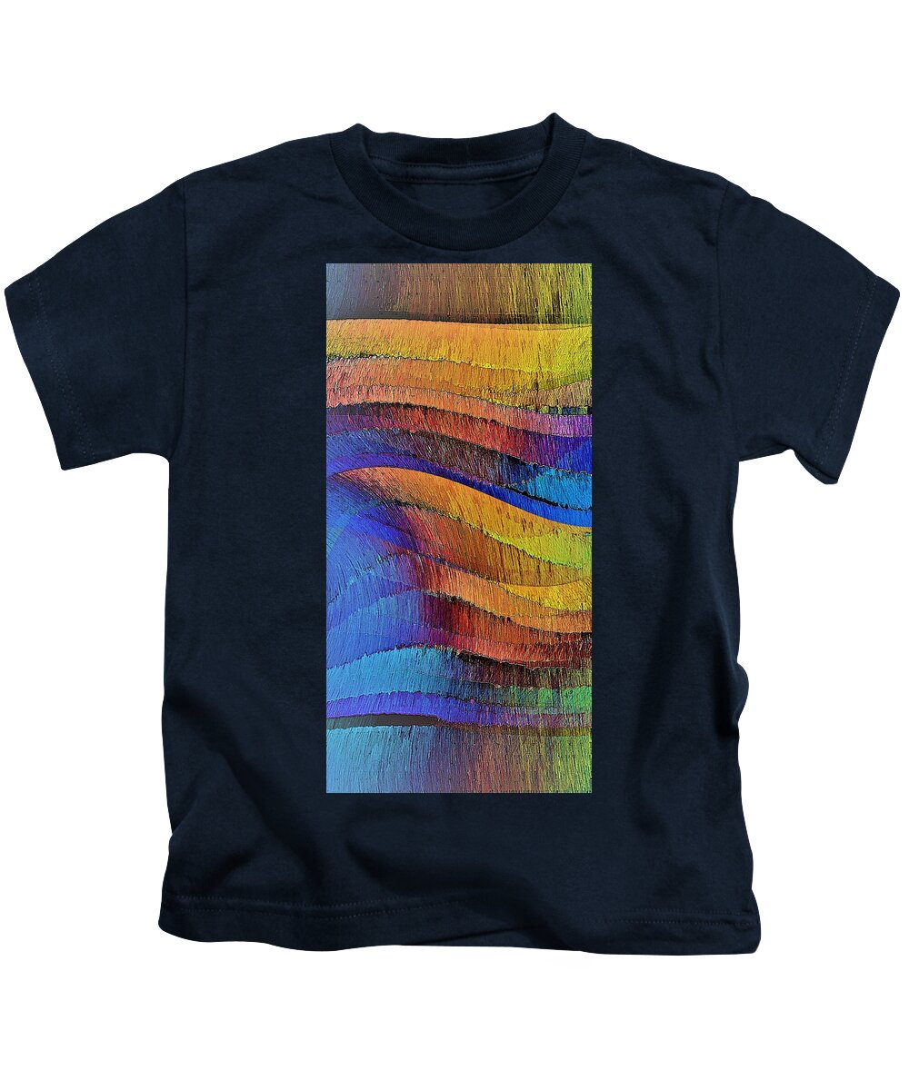 Blue Kids T-Shirt featuring the digital art Ascendance by David Manlove