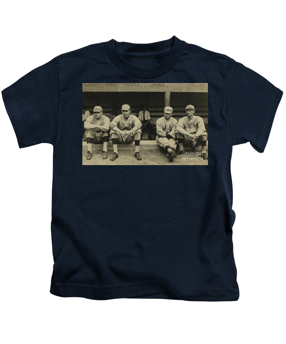 Babe Ruth And Teammates Kids T-Shirt