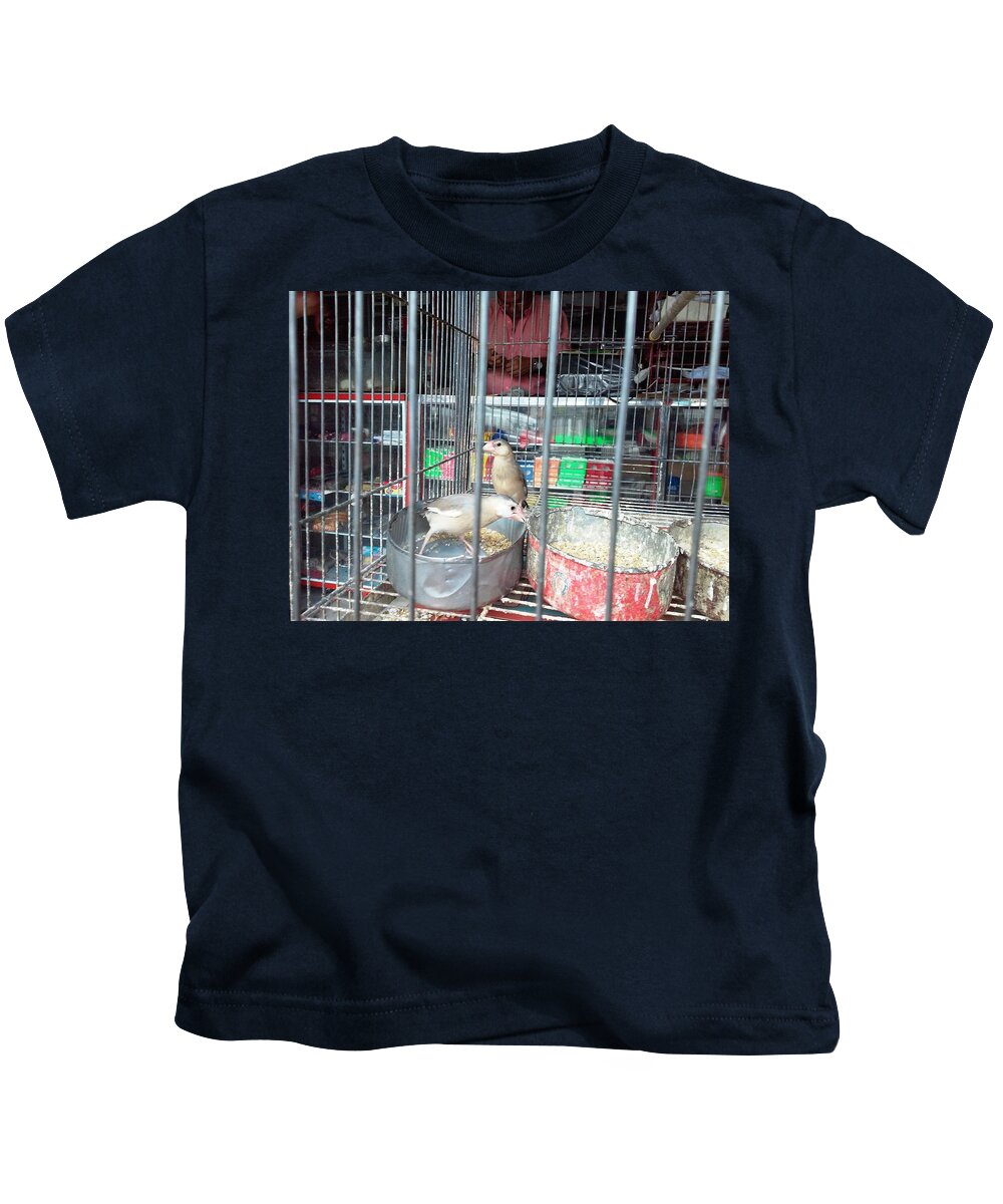  Kids T-Shirt featuring the photograph bird named as Alondra, Manizales, Colombia by Nestor Cardona Cardona