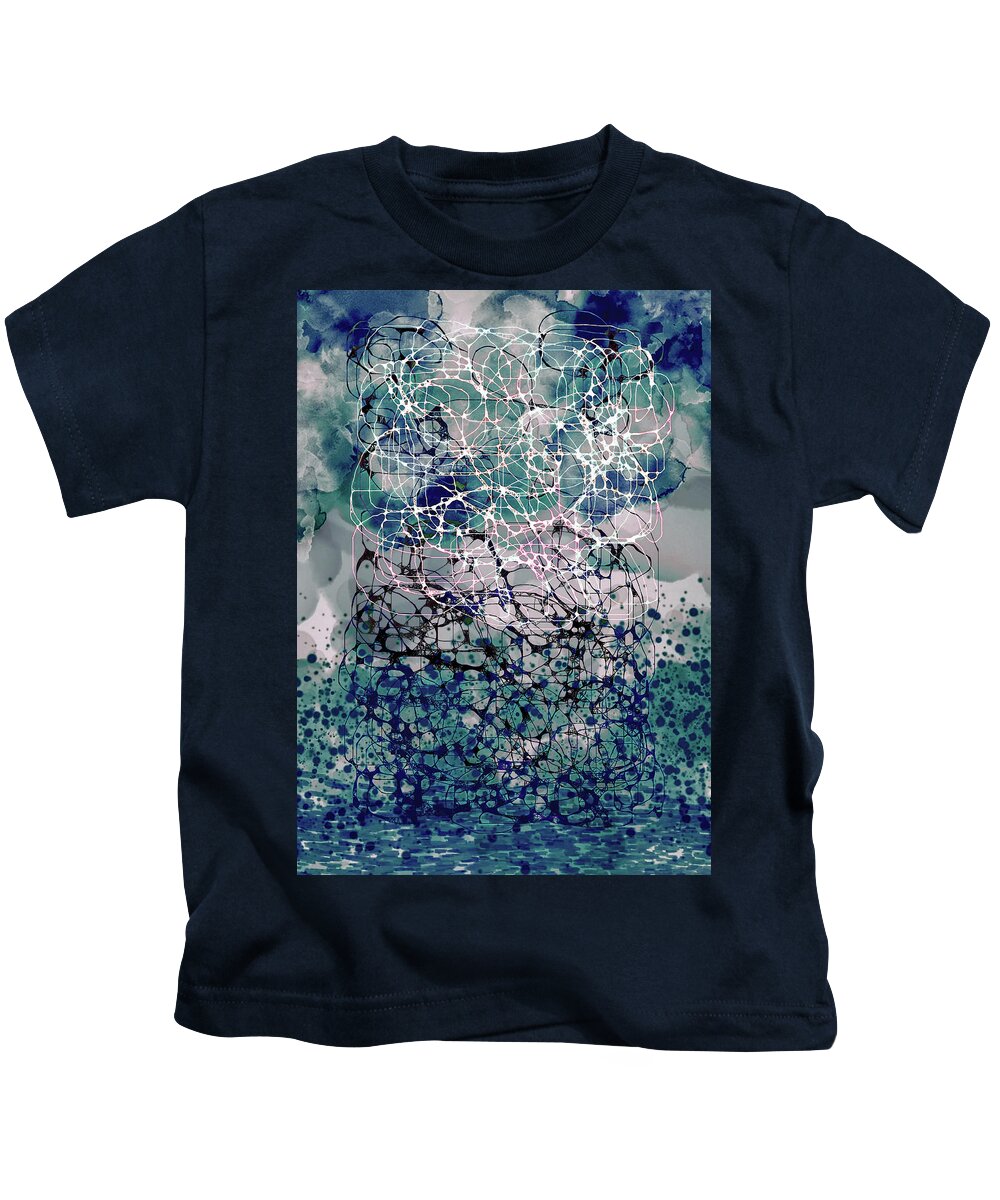 Landscape Kids T-Shirt featuring the digital art Entanglement by Alexandra Vusir