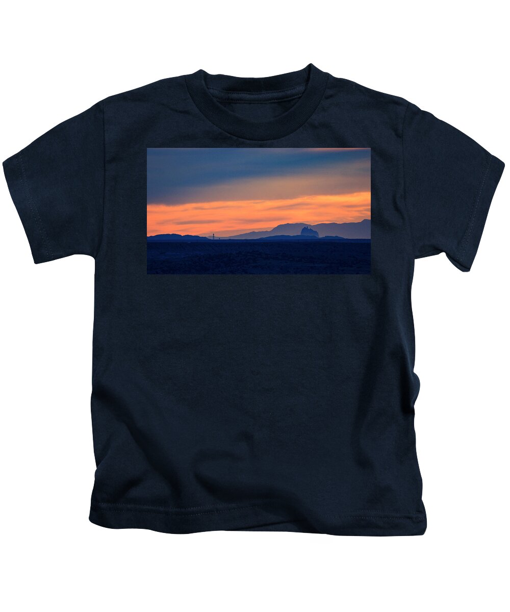 Sunset Kids T-Shirt featuring the photograph San Juan Basin Skyline by Jonathan Thompson