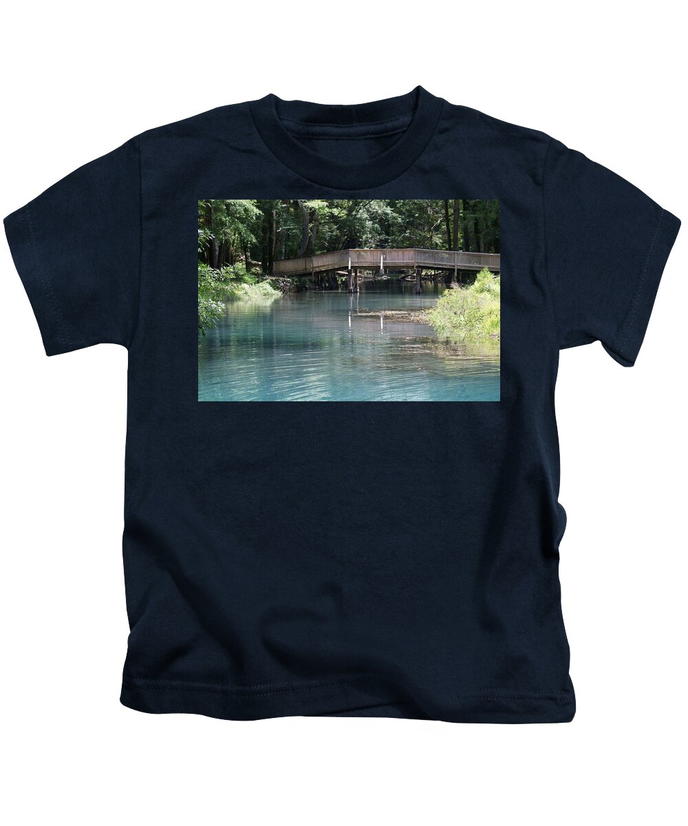  Kids T-Shirt featuring the photograph Springs in North Florida by Lindsey Floyd