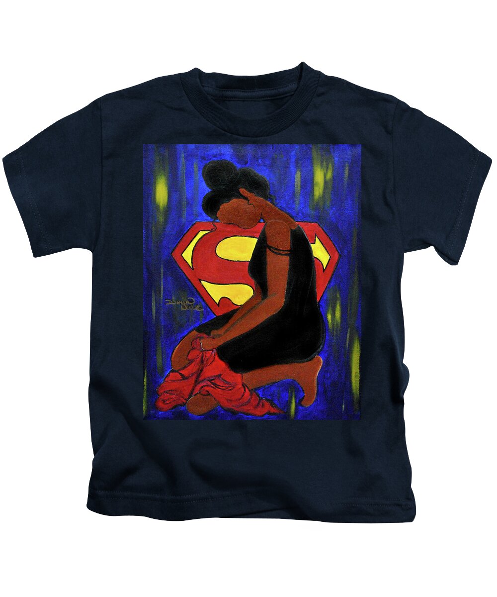 Superwoman Kids T-Shirt featuring the photograph This is STRENGTH by Diamin Nicole