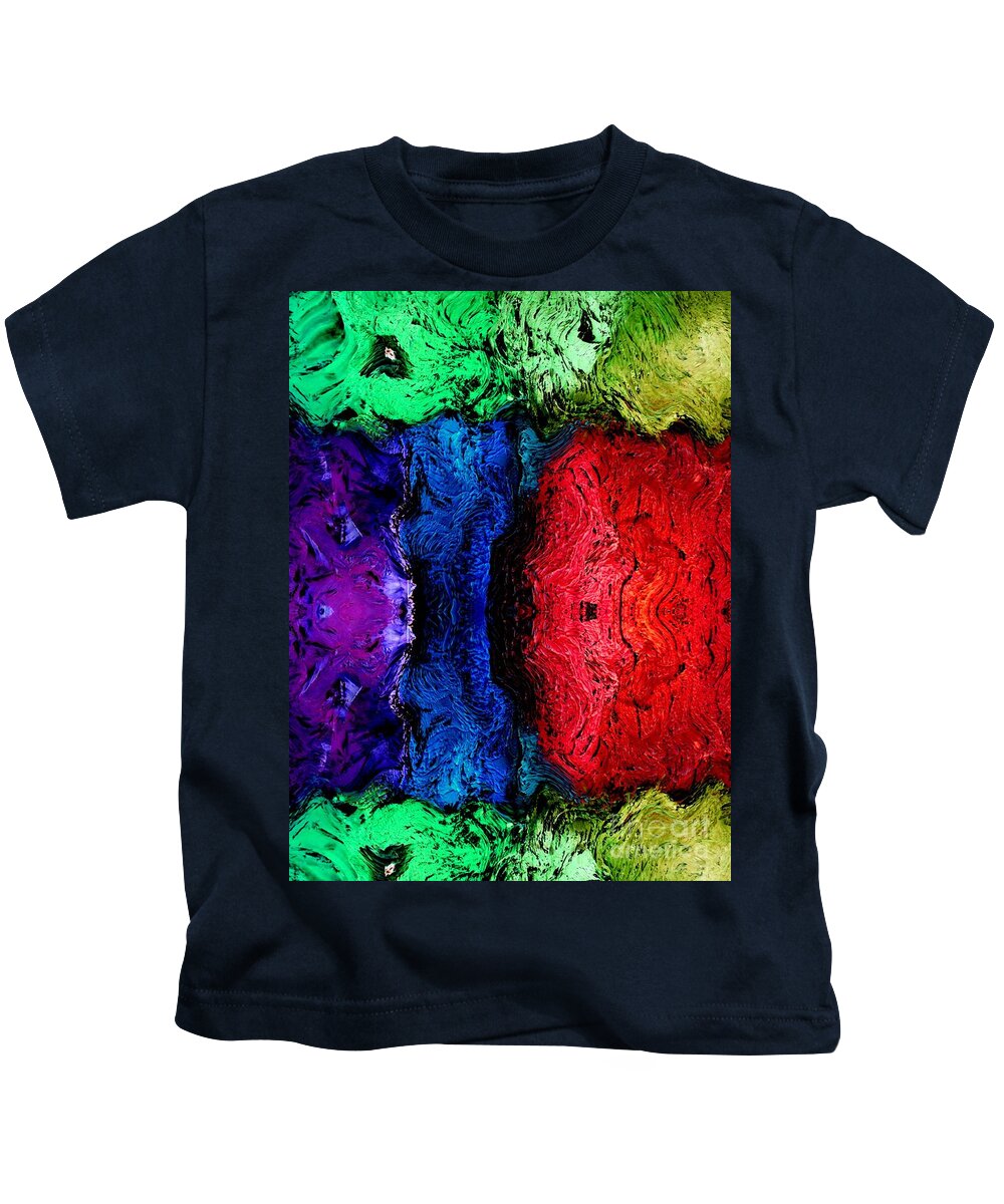  Kids T-Shirt featuring the painting Tree of the Birds by Bill King