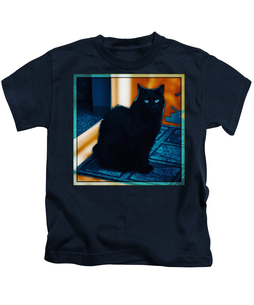 Pika Kids T-Shirt featuring the digital art 09.05.2023 - 03 #09052023 by Marko Sabotin