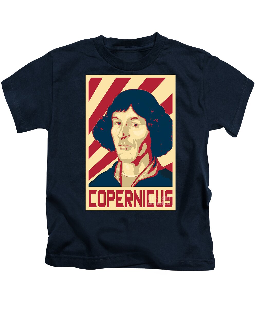 Copernicus Kids T-Shirt featuring the digital art Copernicus by Filip Schpindel