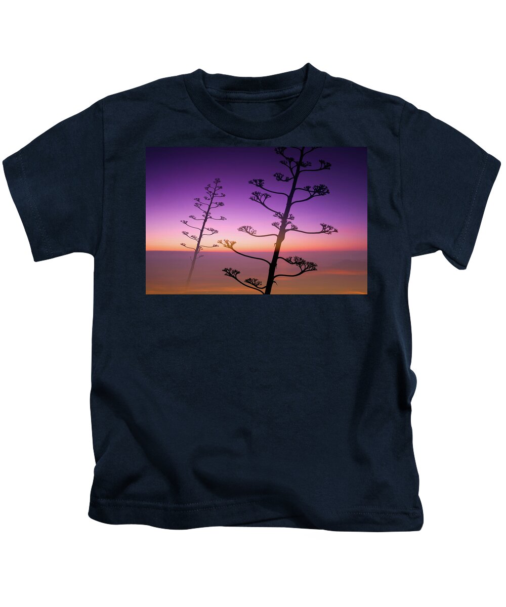 Agave Americana Kids T-Shirt featuring the photograph Agave Americana by Gary Browne