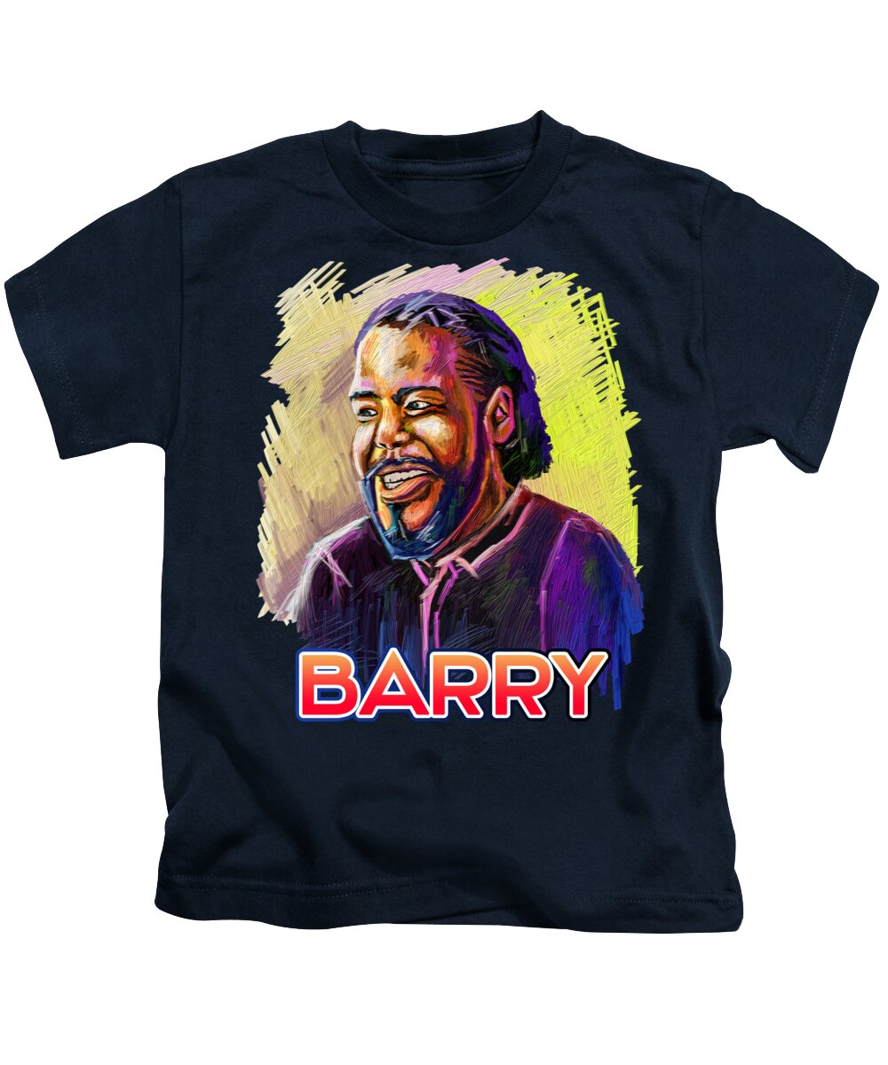 Barry White Kids T-Shirt by Anthony Mwangi - Fine Art America