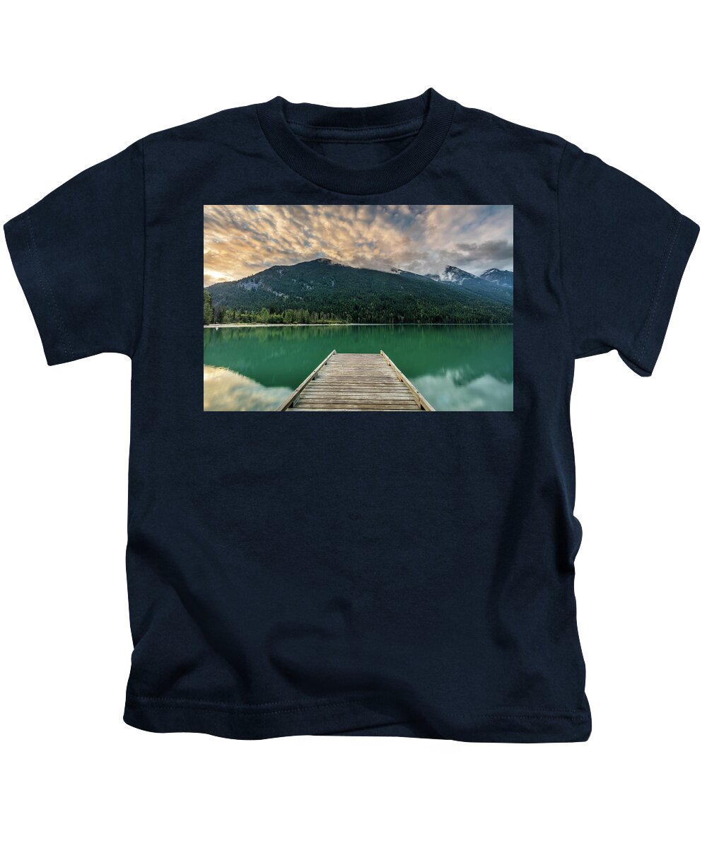 Lake Kids T-Shirt featuring the photograph Birkenhead Lake Sunrise by Pierre Leclerc Photography