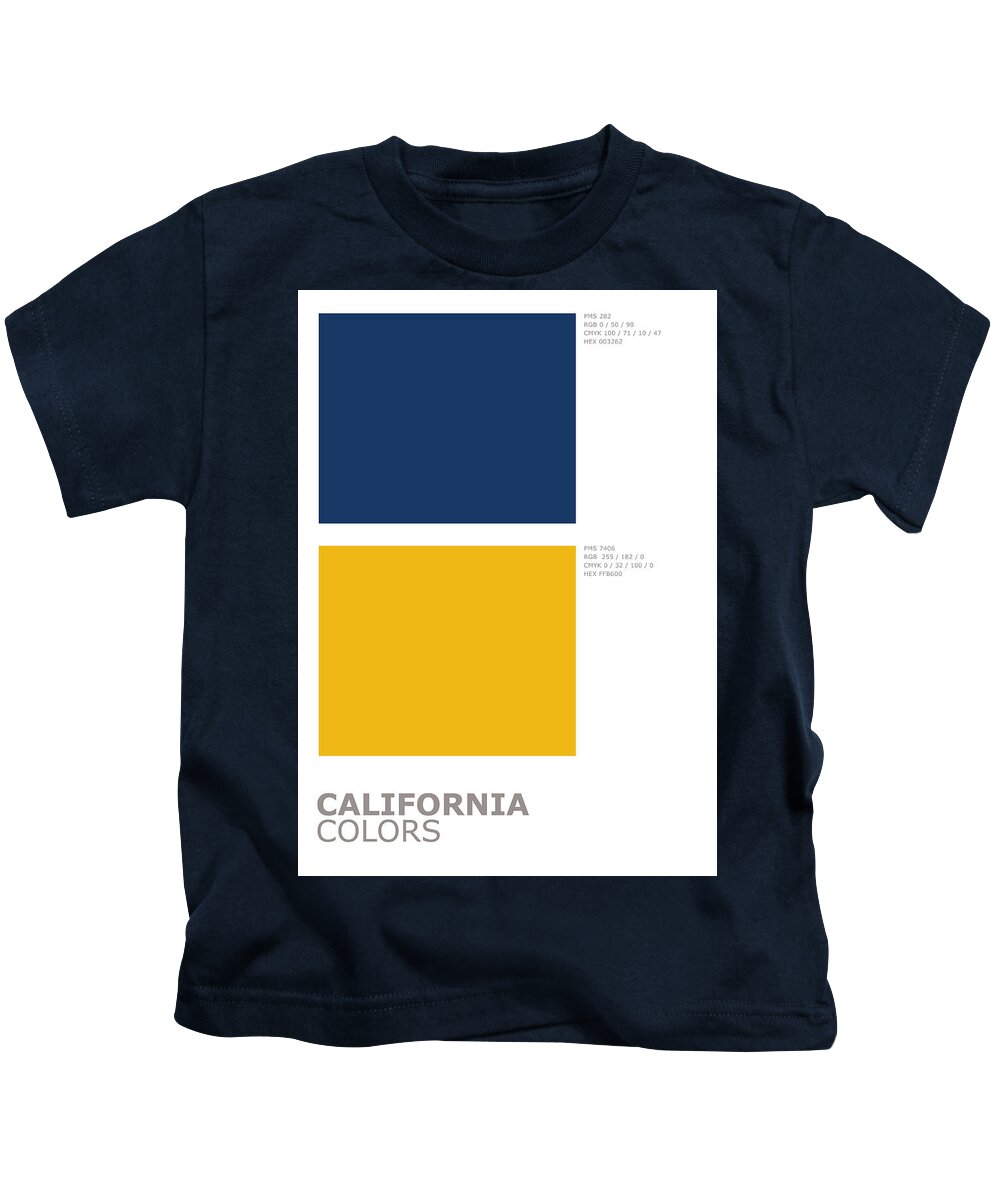 California College Team Official Minimalist Kids T- Shirt by Design Turnpike - Instaprints