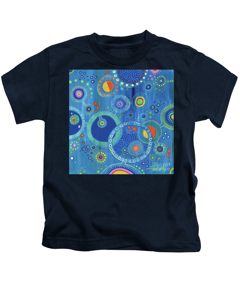 Covid-19 Kids T-Shirt featuring the painting Covid-19 Quarantine by Tanielle Childers