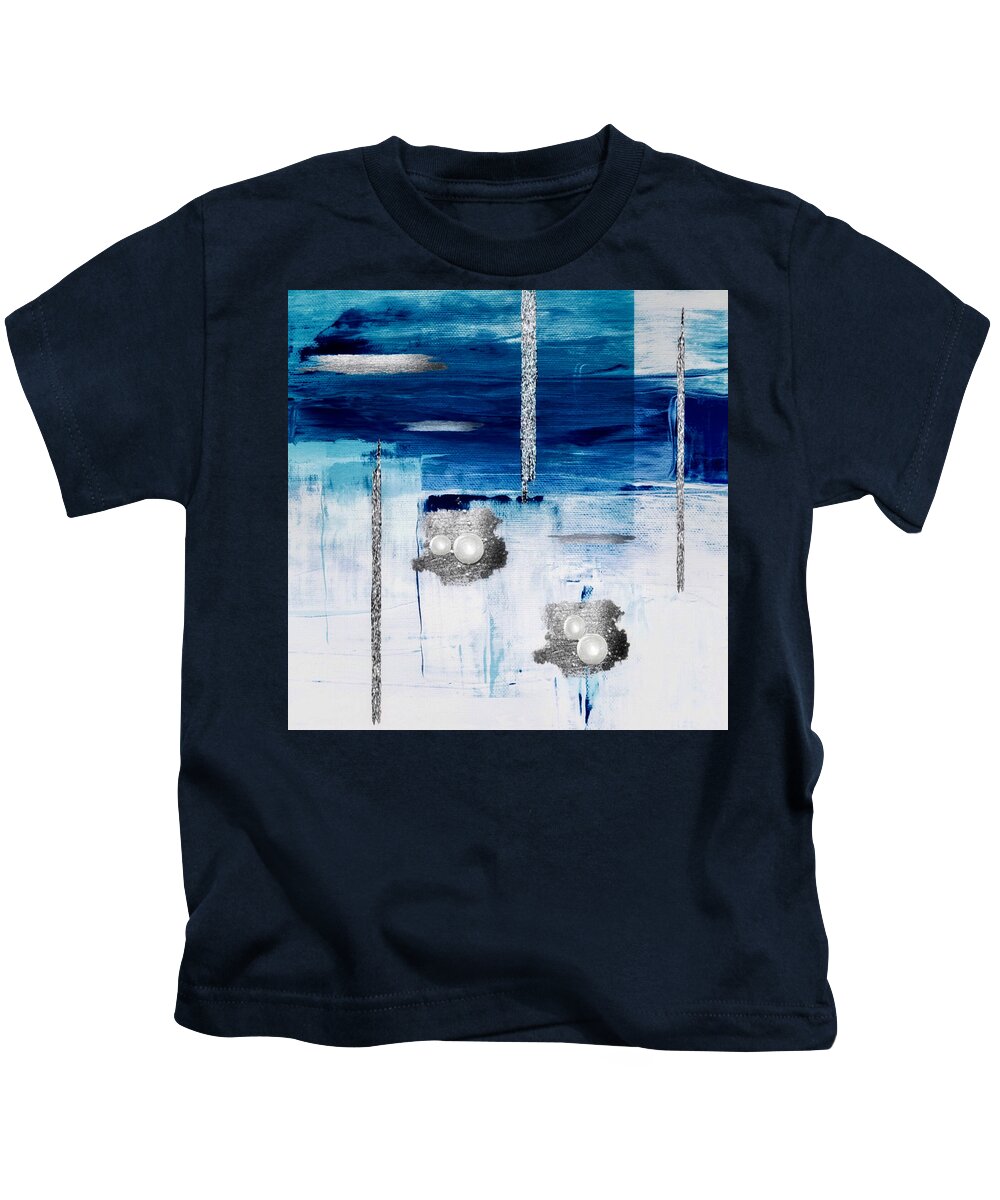 Abstract Art Kids T-Shirt featuring the digital art Deep by Canessa Thomas