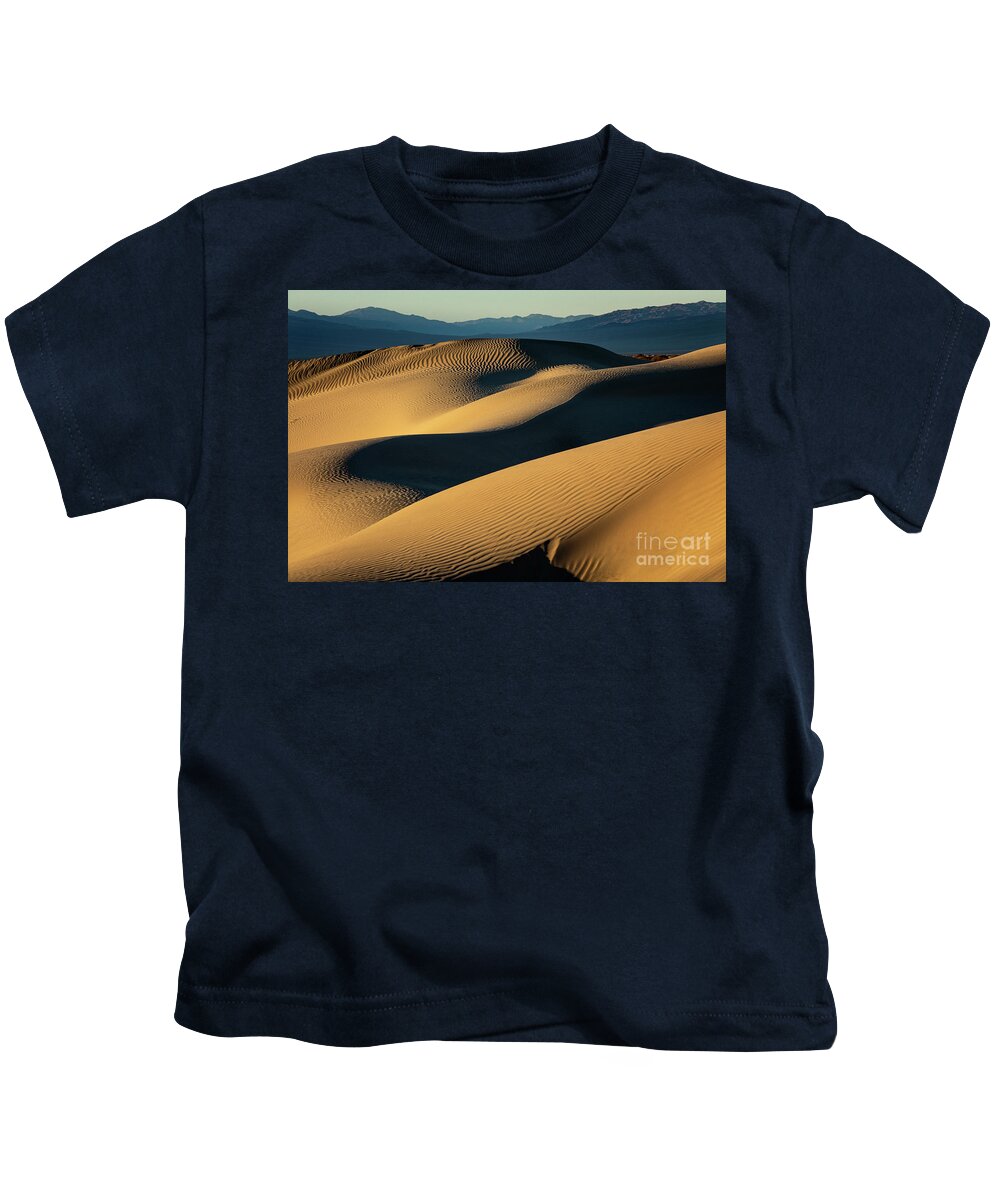 Death Valley Kids T-Shirt featuring the photograph Desert Dunes by Erin Marie Davis