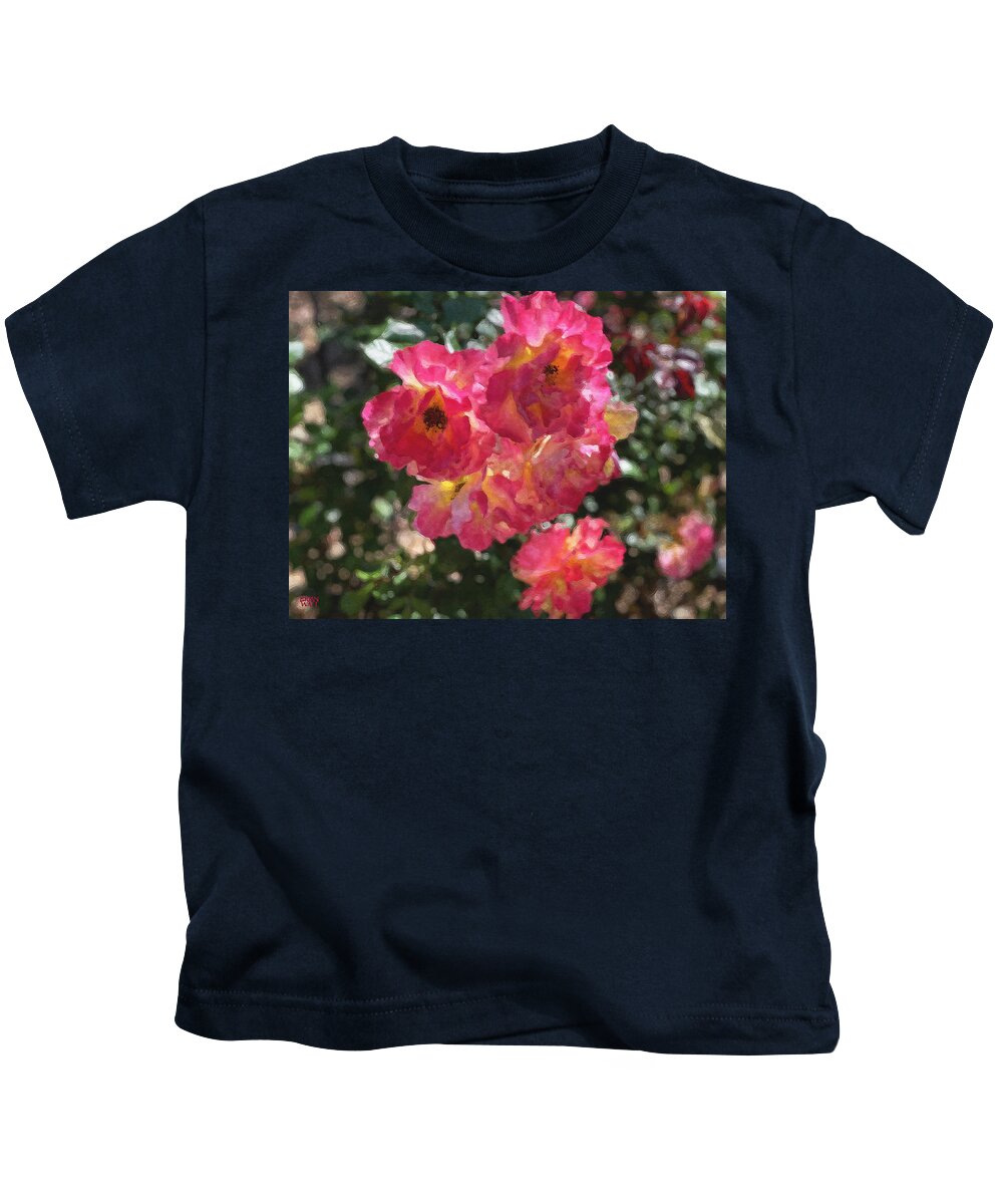 Roses Kids T-Shirt featuring the photograph Disney Roses Five by Brian Watt