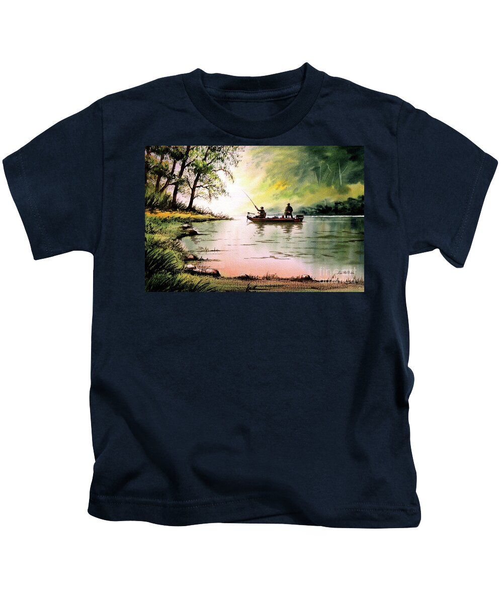 Fishing for Bass - Greenbrier River Kids T-Shirt by Bill Holkham - Fine Art  America